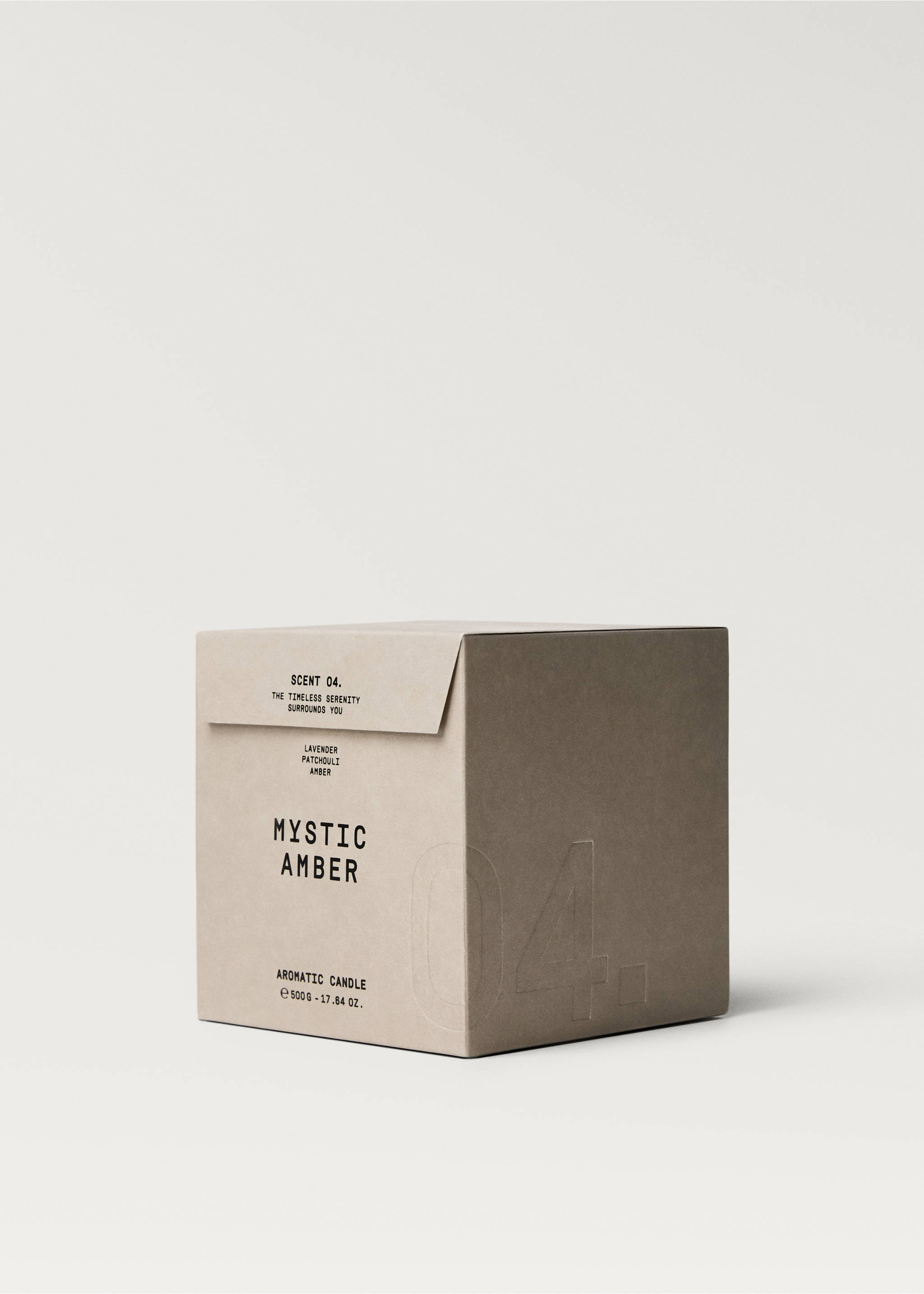 MYSTIC AMBER aromatic candle 500g - Details of the article 2, Brown. Ref: 27143349-00.