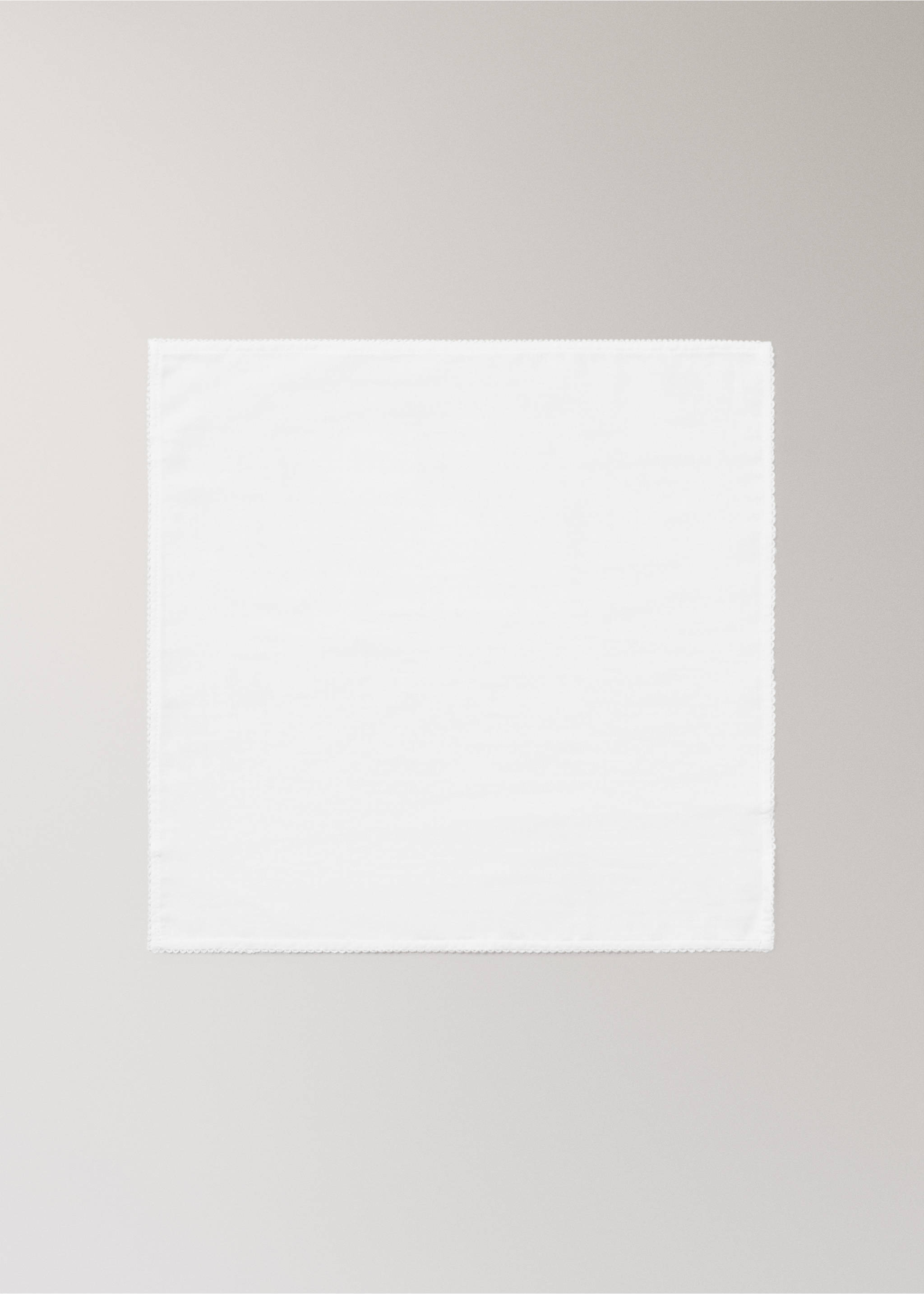 Cotton shawl - Details of the article 3, White. Ref: 27153347-00.