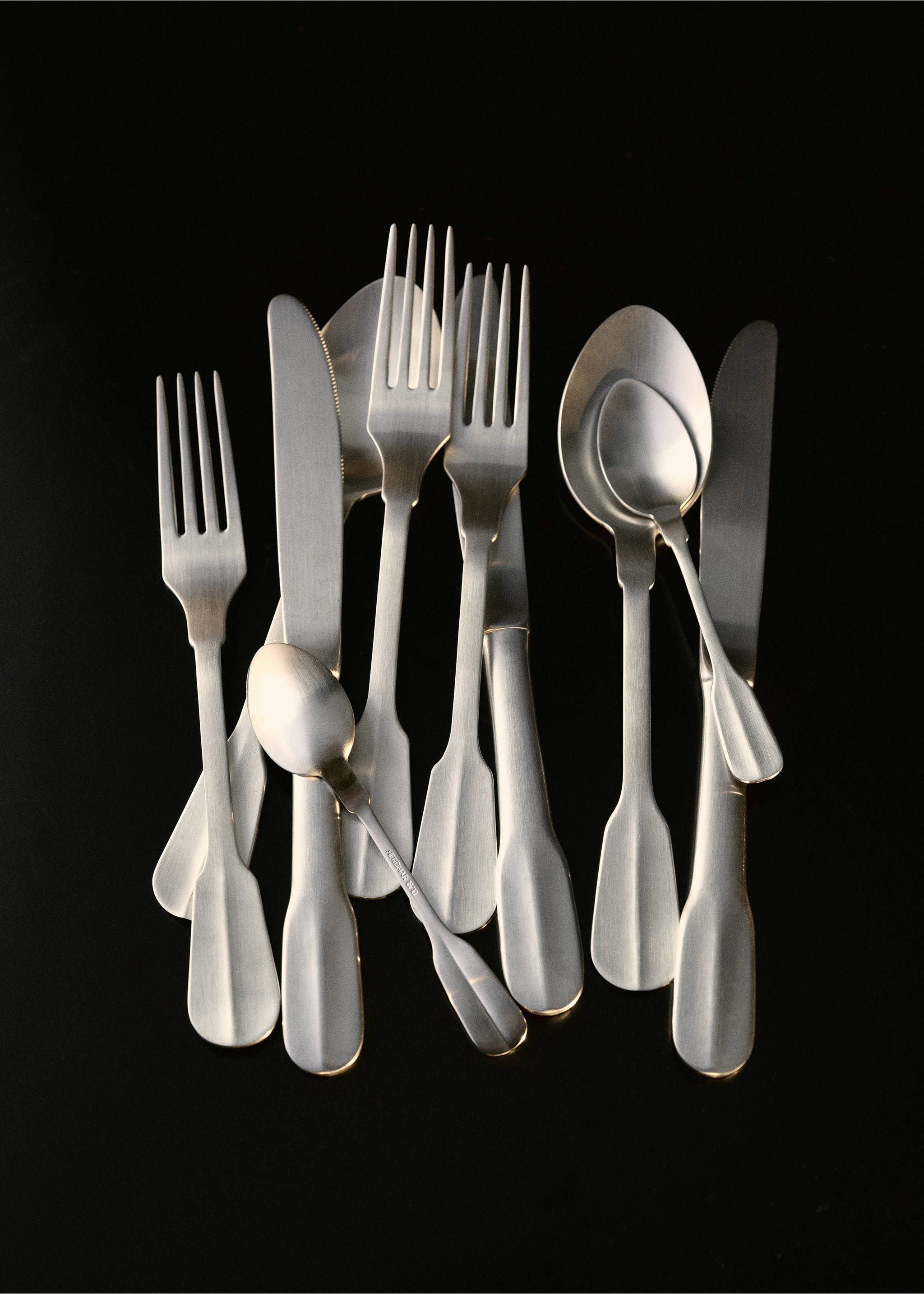 Набір столових приборів з 3 предметів з матової сріблястої нержавіючої сталі - Детальніше про товар 7, Срібний. Ref: 27153349-00.