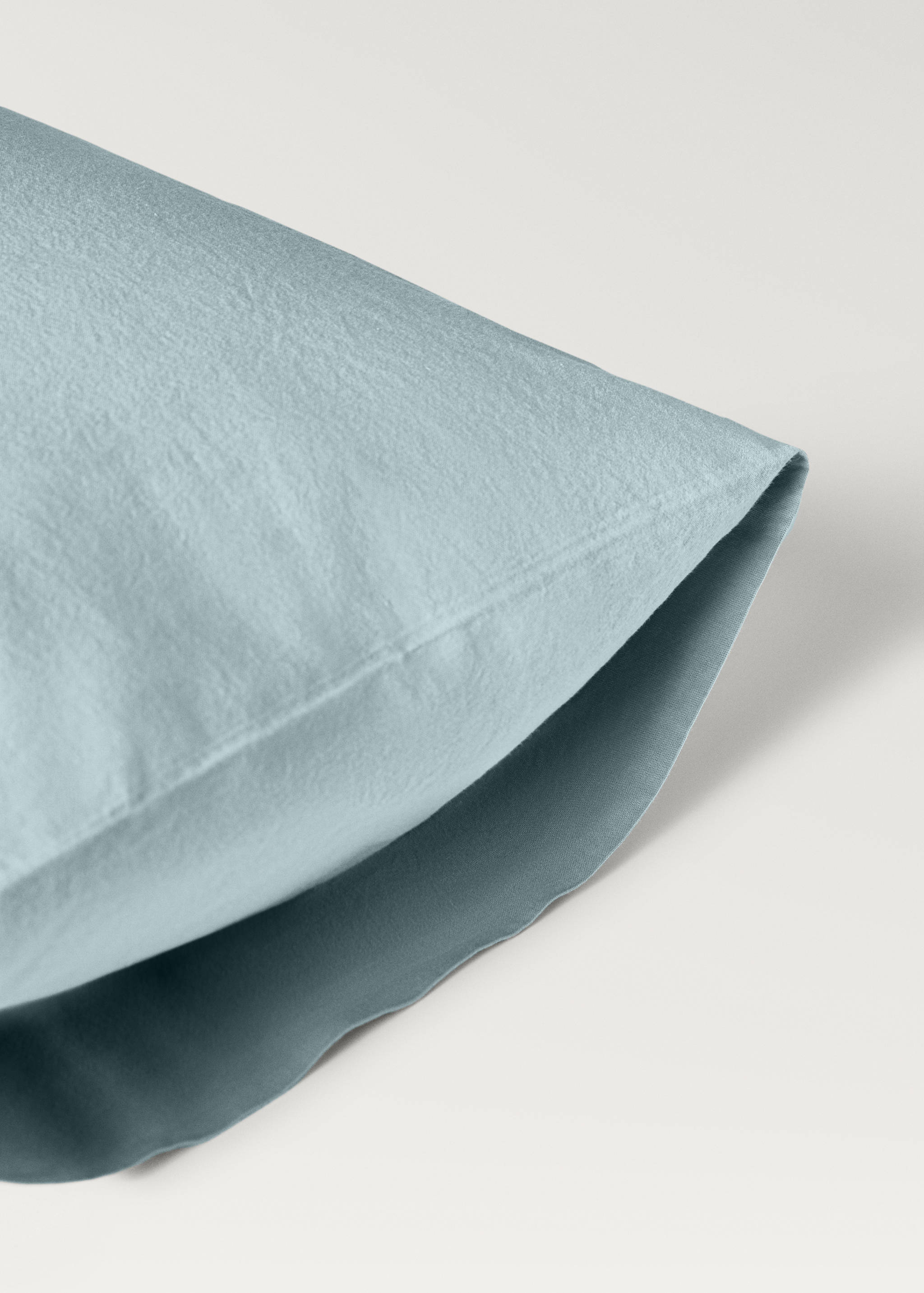 Poszewka na poduszkę dla dzieci z pranej bawełny z podwójnym stębnowaniem 30 x 50 cm - Szczegóły artykułu 1