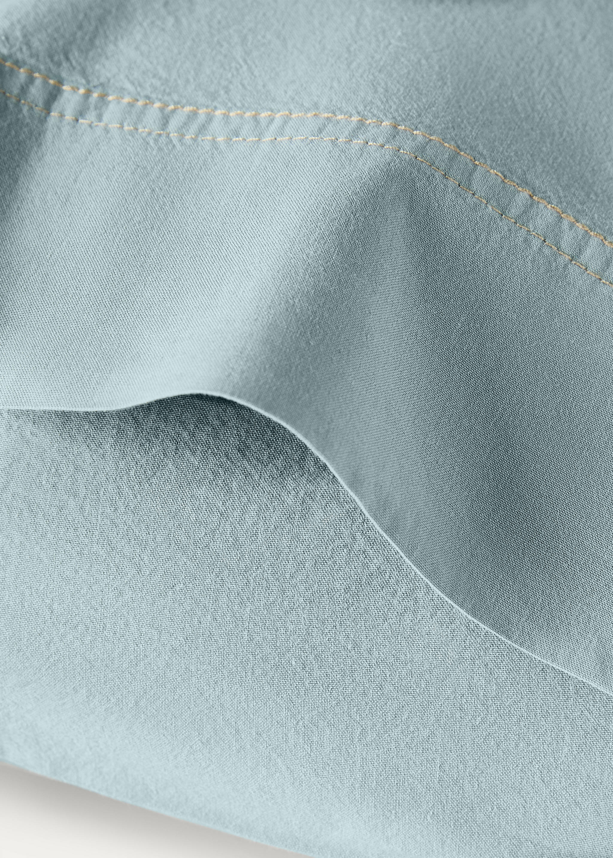 Poszewka na poduszkę dla dzieci z pranej bawełny z podwójnym stębnowaniem 30 x 50 cm - Szczegóły artykułu 2