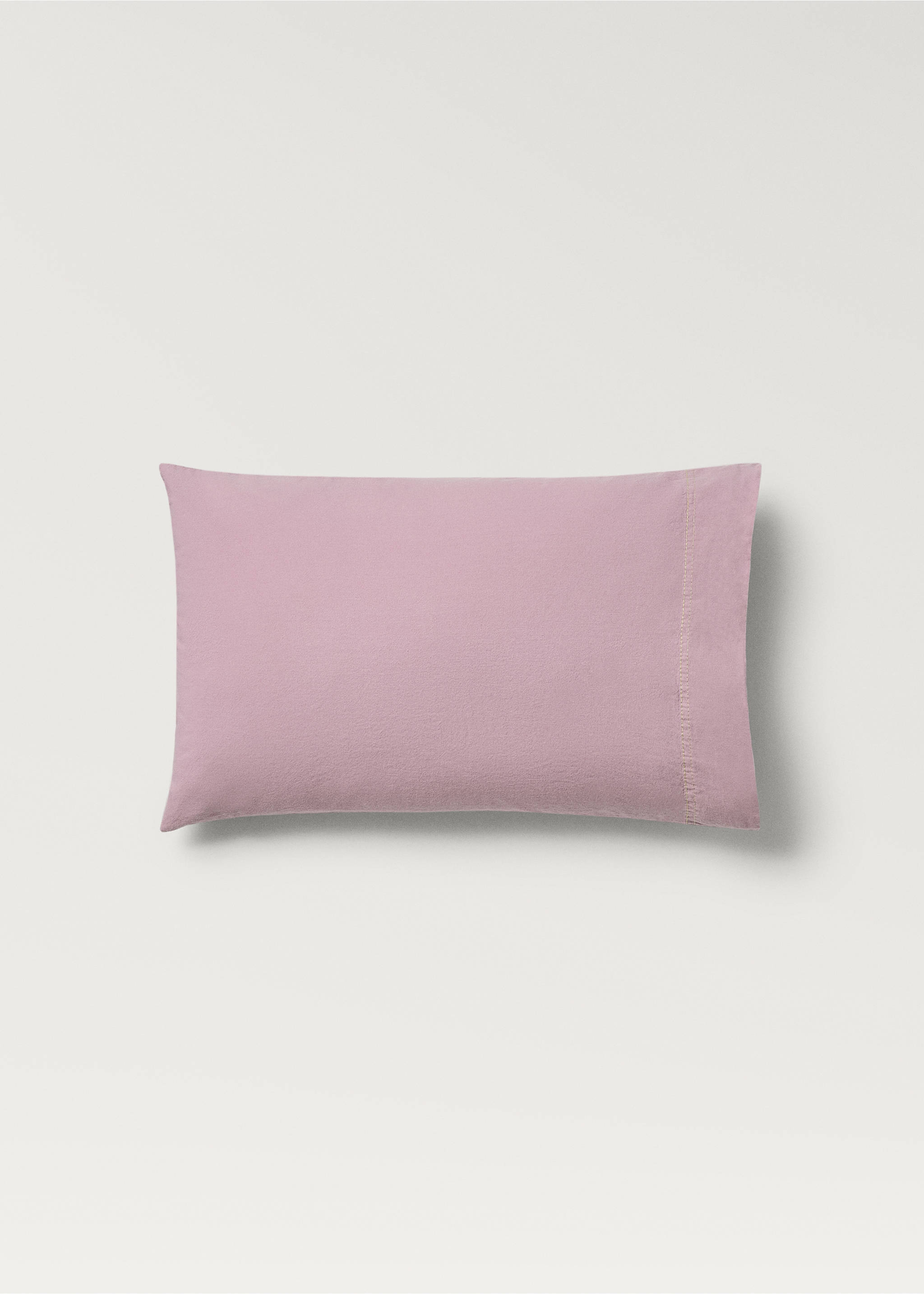 Funda almohada cuna algodón lavado doble pespunte 30x50 cm - Artículo sin modelo, Lila. Ref: 27153351-00.