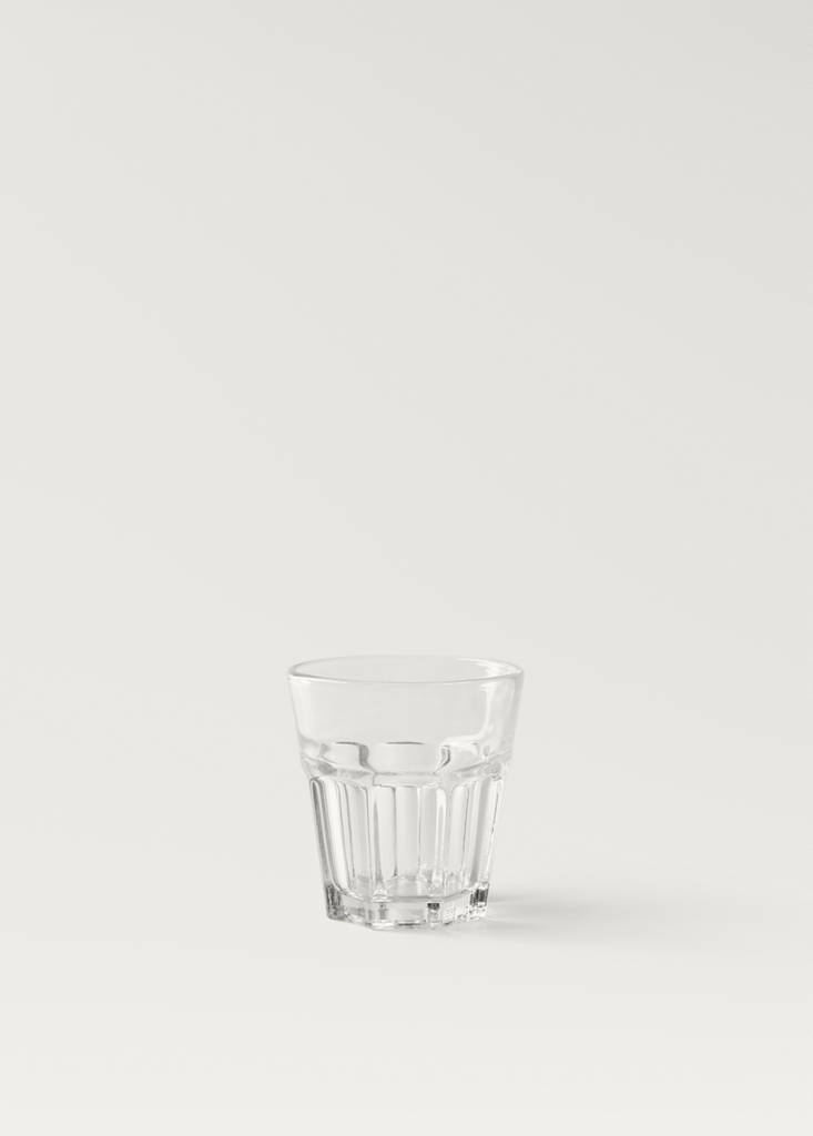 Small embossed glass — Ice Grey