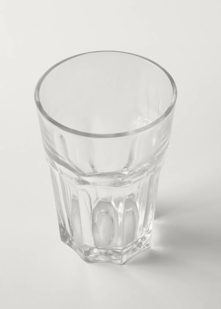 Medium embossed glass — Ice Grey