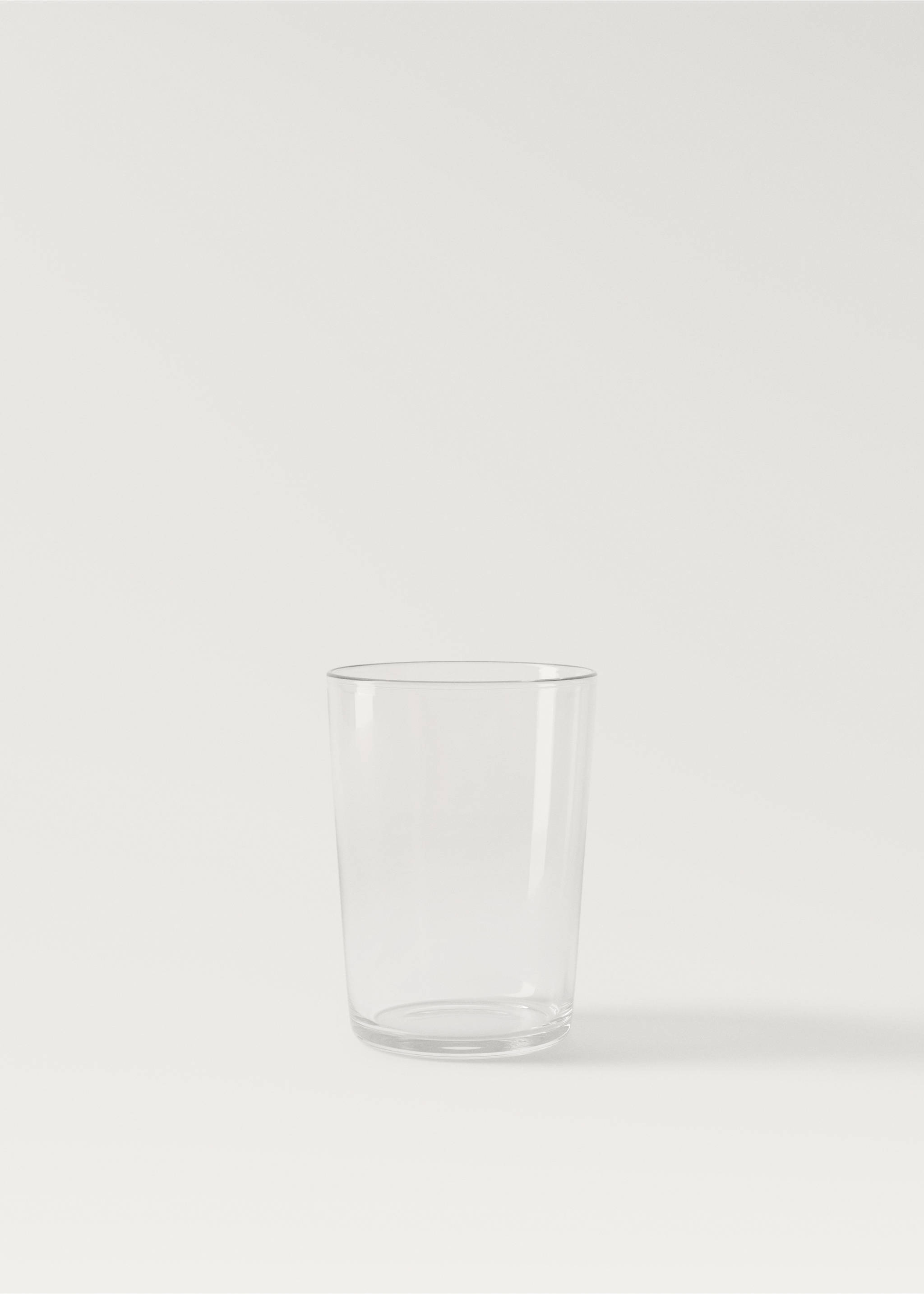 Medium glass with plain design - Article without model, Ice Grey. Ref: 27162976-00.