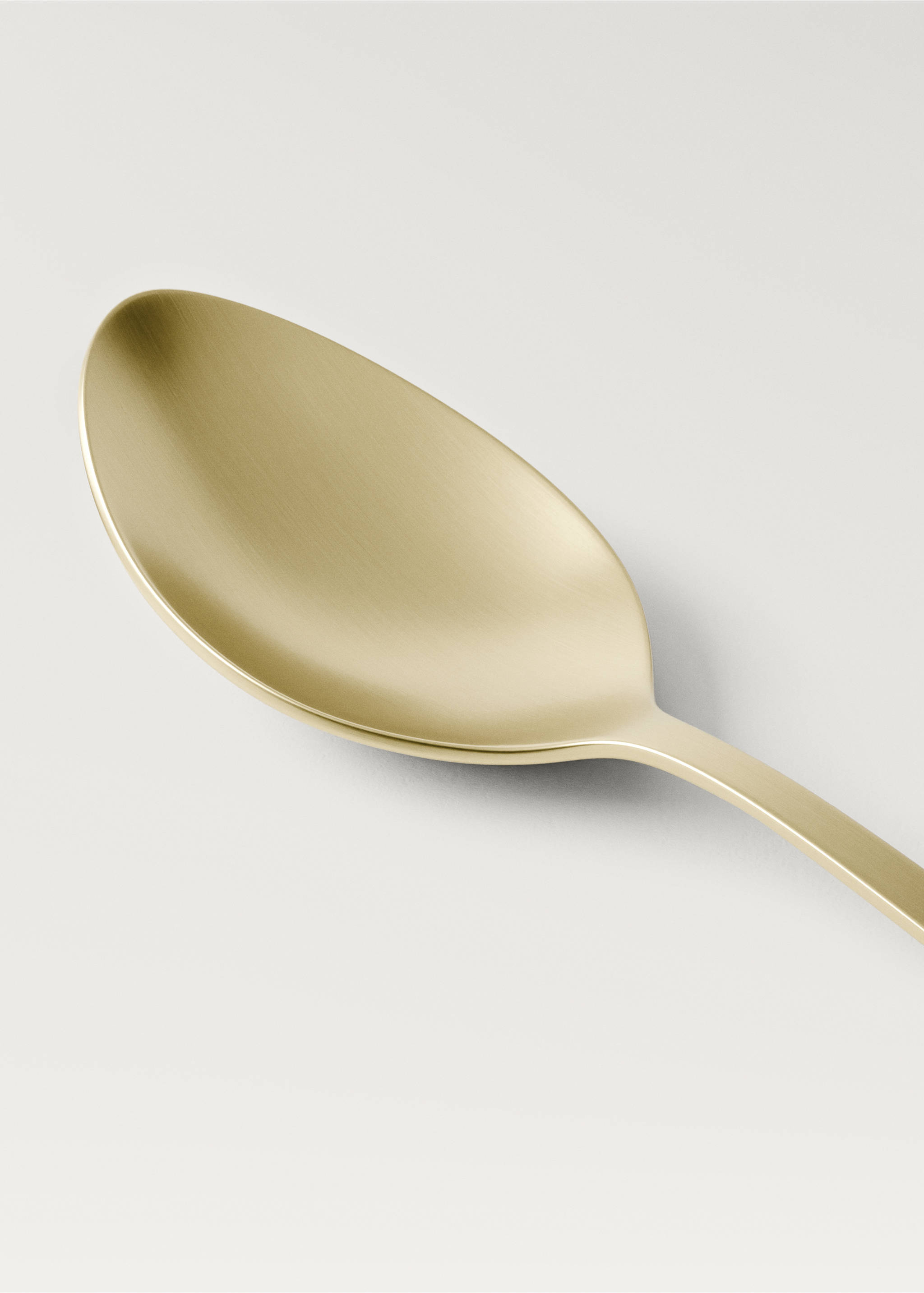 3-piece cutlery set in stainless steel with a gold finish - Details of the article 2, Gold. Ref: 27163345-00.