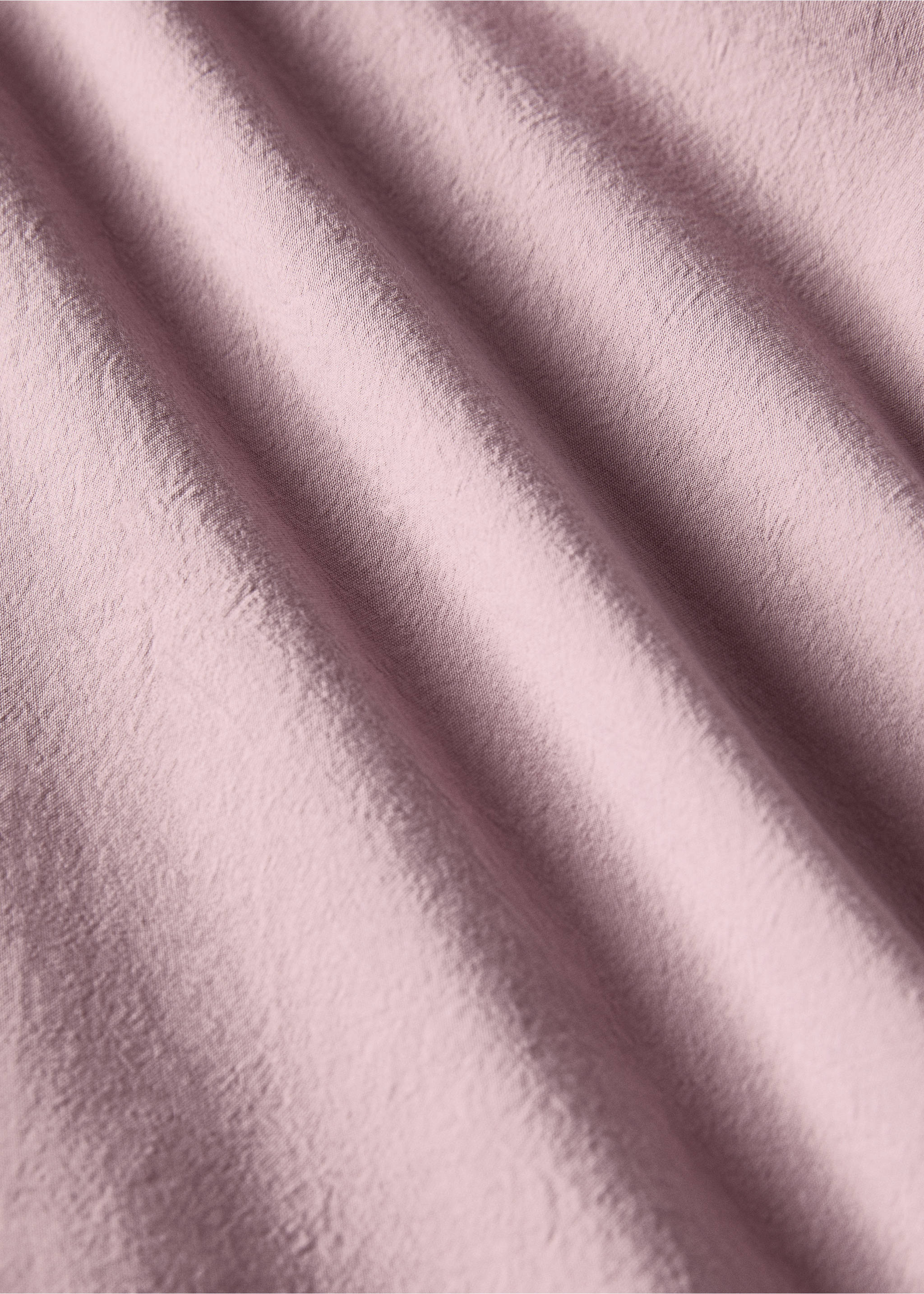 Children's washed cotton fitted sheet for 90 cm bed - Details of the article 2, Lilac. Ref: 27163347-00.