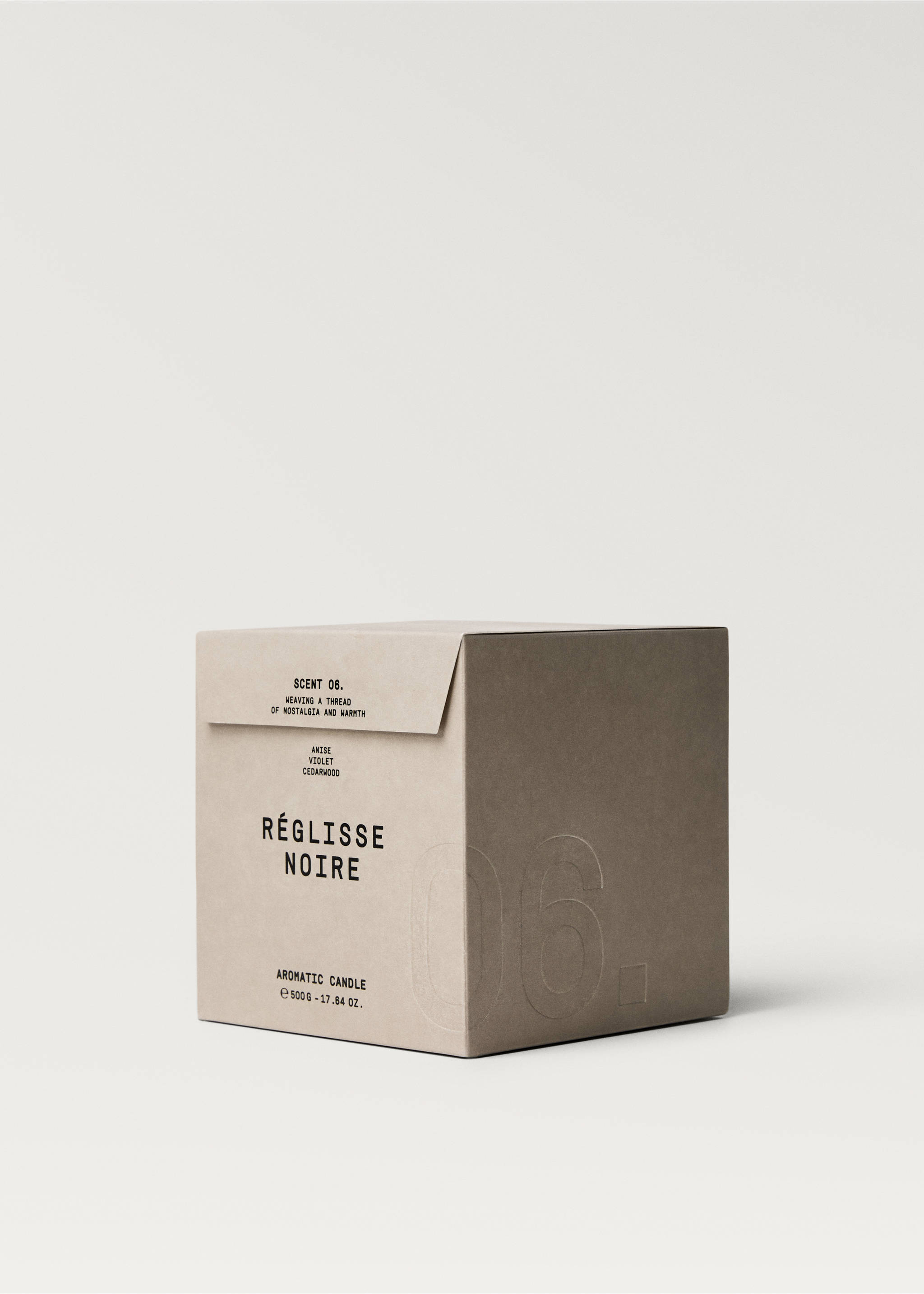 Vela aromática RÉGLISSE NOIRE 500 gr - Detalle del artículo 2, Marrón. Ref: 27163348-00.