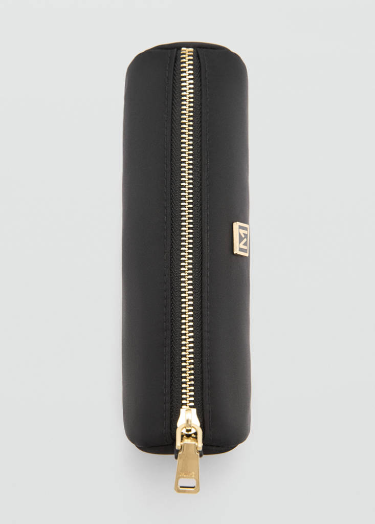 Nylon case with zip — Black