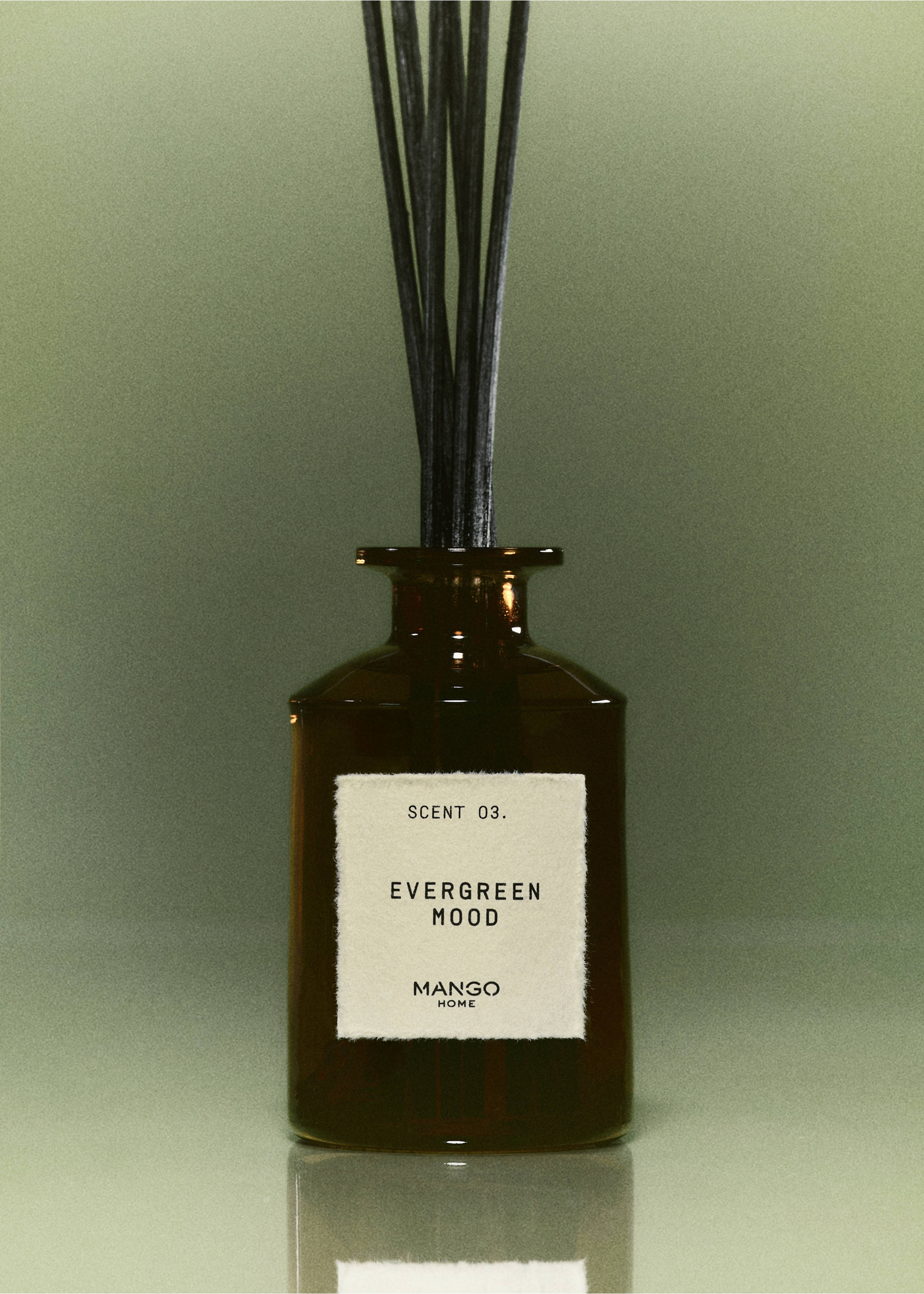 Difusor mikado EVERGREEN MOOD 200 ml - Plano general, Marrón. Ref: 27171583-00.