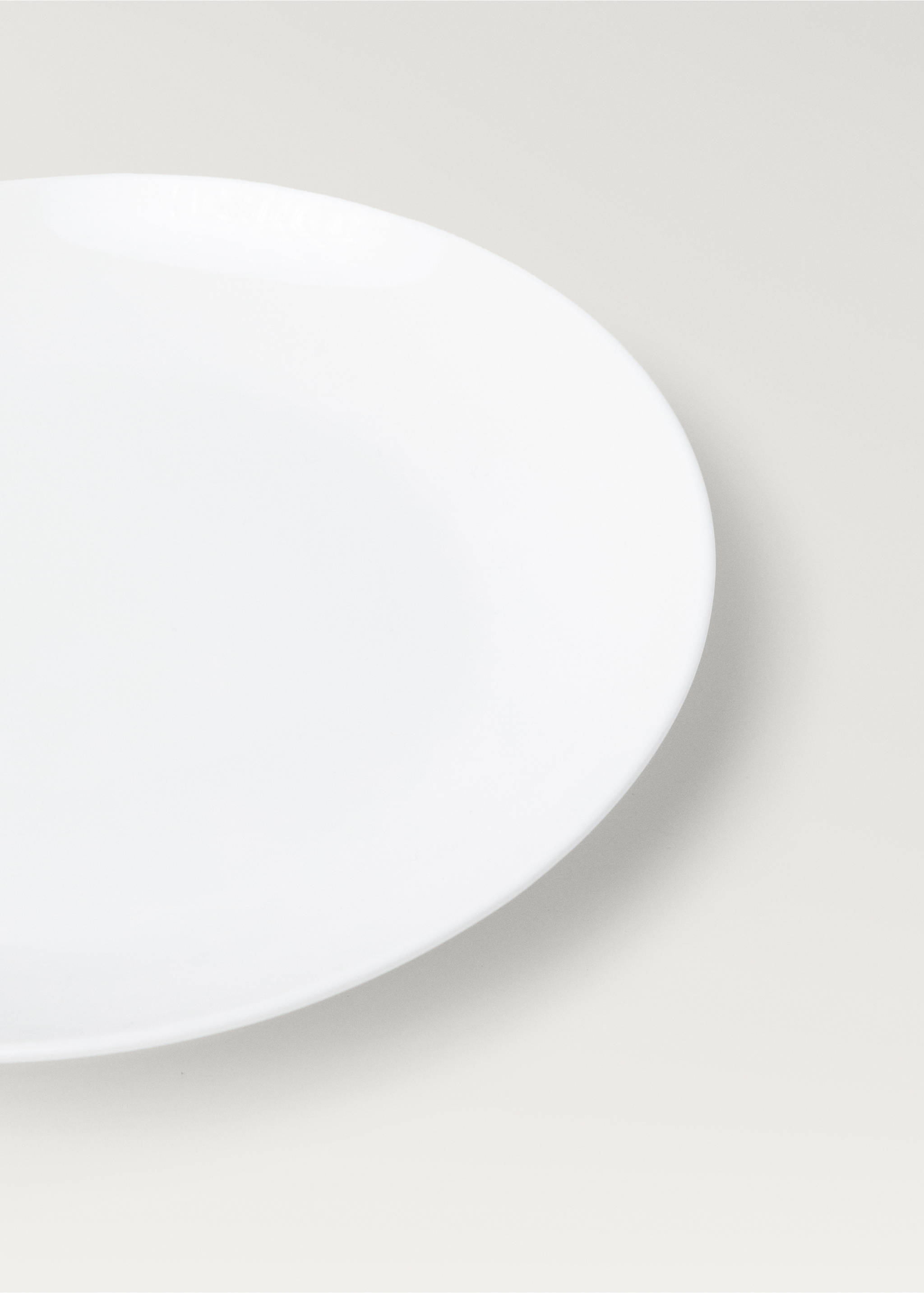 Bone china dessert plate - Details of the article 1, Off White. Ref: 27172937-00.