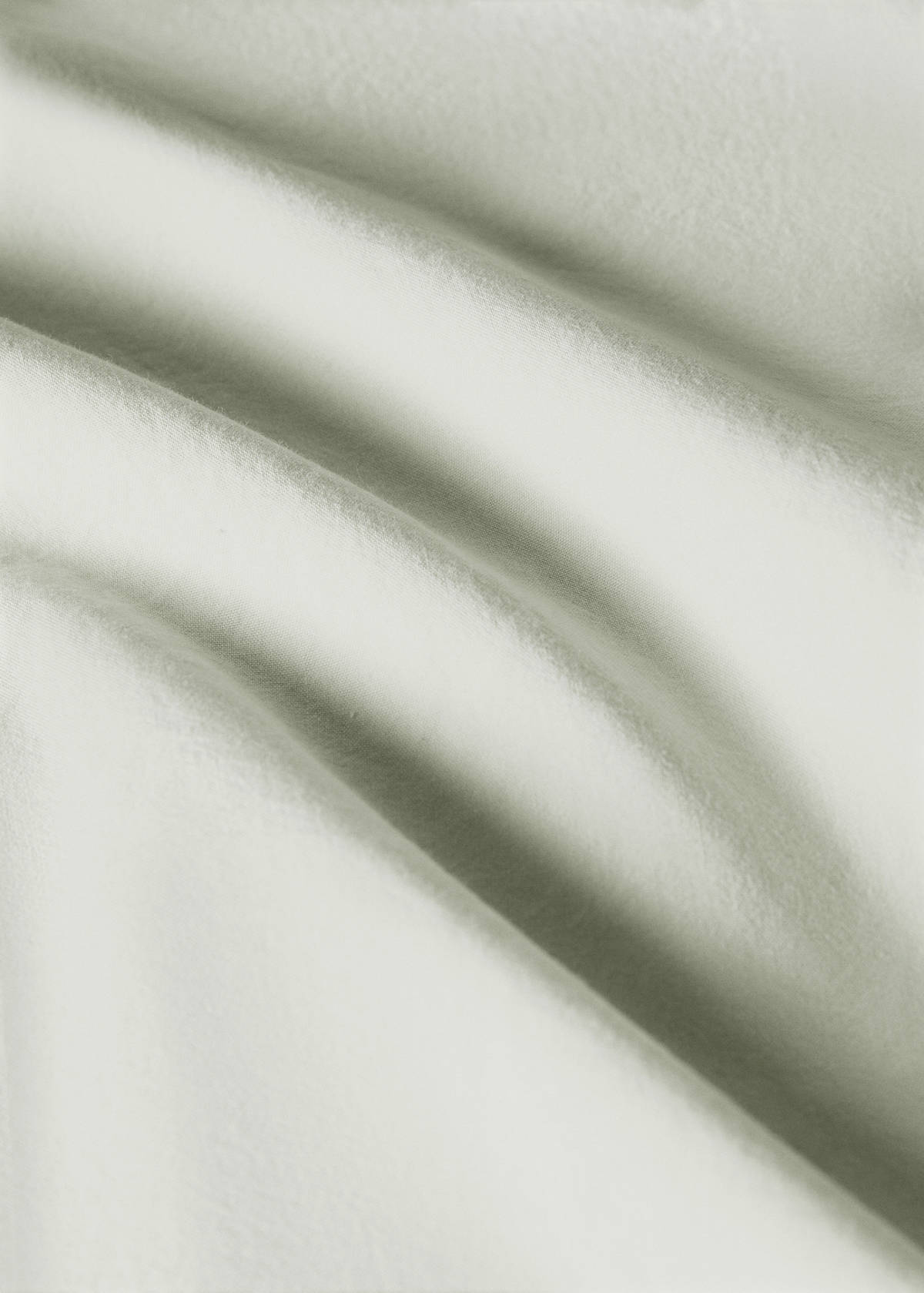 Washed cotton double-stitched fitted sheet for cot — Forest Green