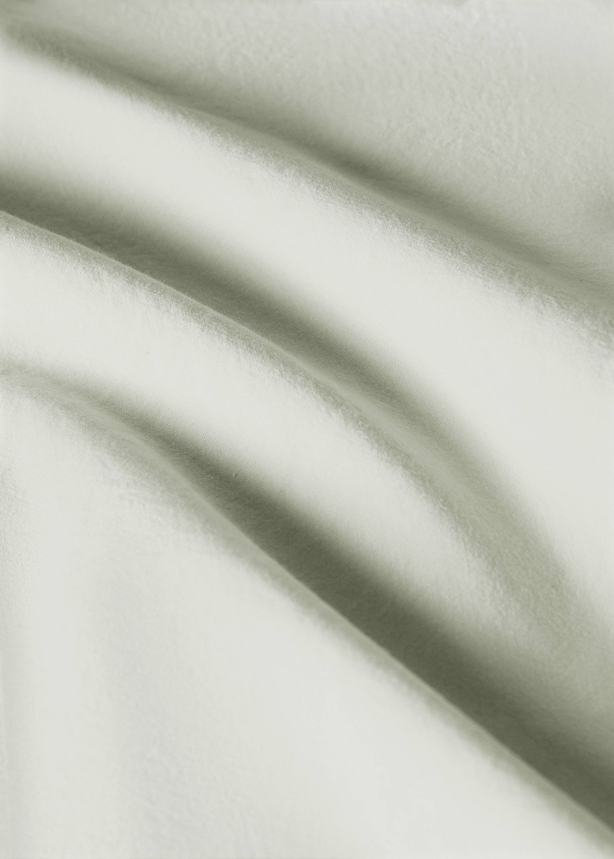 Washed cotton double-stitched fitted sheet for cot - Details of the article 2