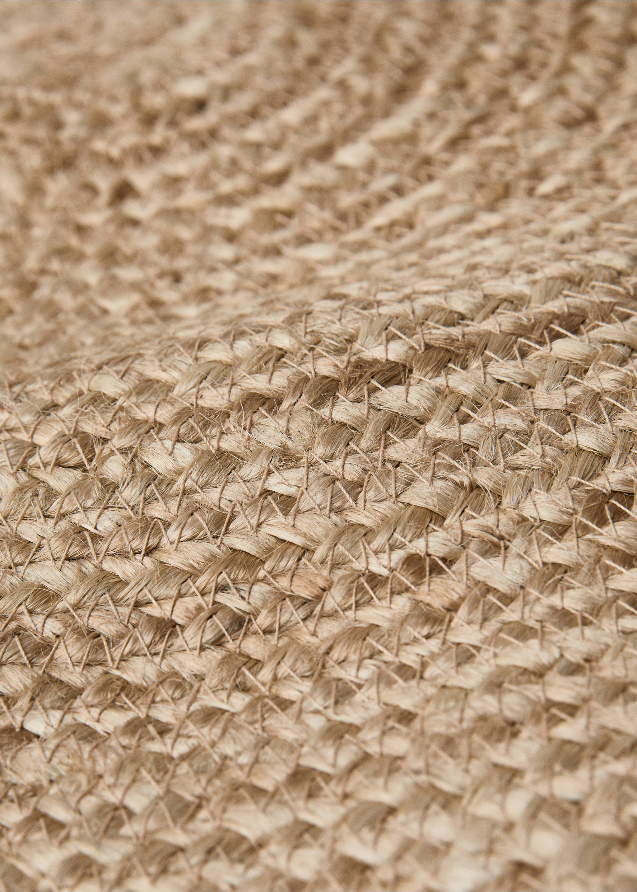 Round jute rug - Details of the article 2, Sand. Ref: 27175838-00.