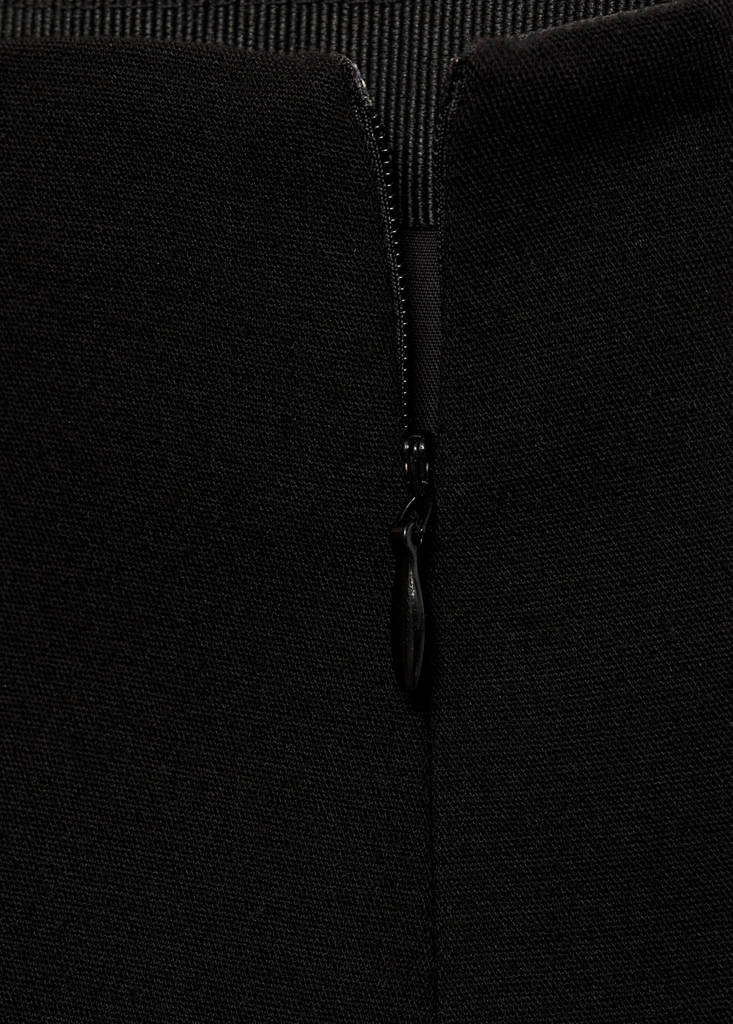 Wide leg trousers with buttons — Black
