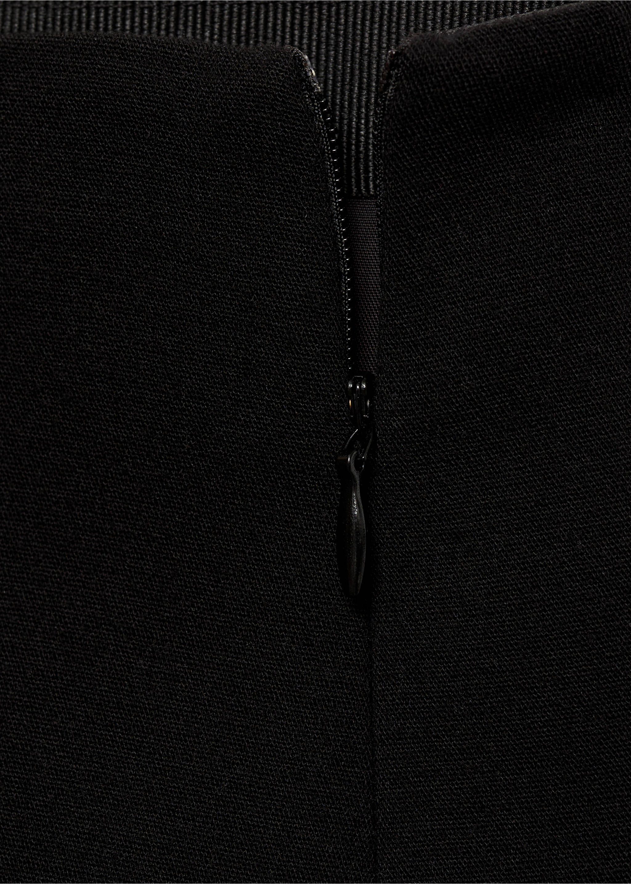 Wide leg trousers with buttons - Details of the article 0, Black. Ref: 27180650-00.