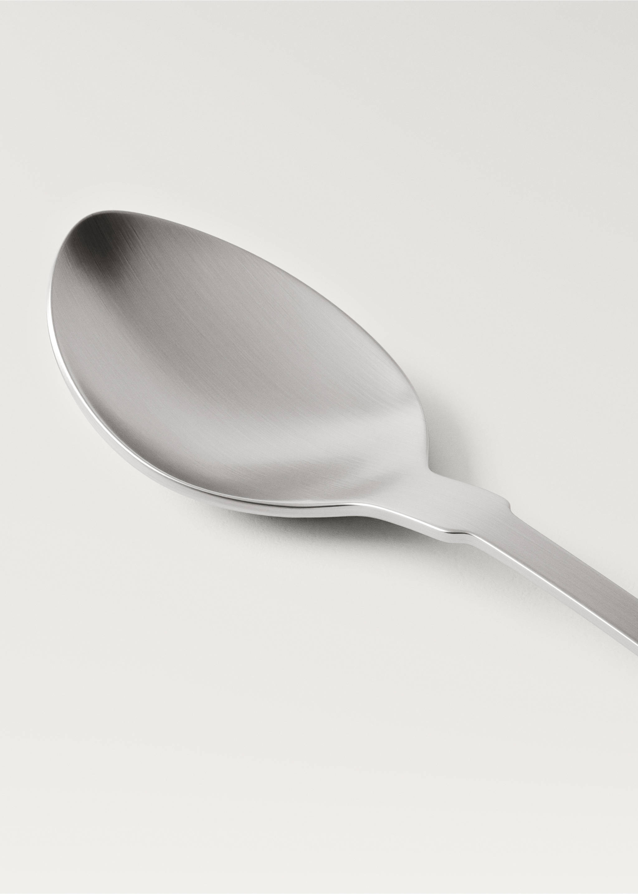 2-piece serving cutlery in stainless steel with matte silver finish - Details of the article 2, Silver. Ref: 27182965-00.