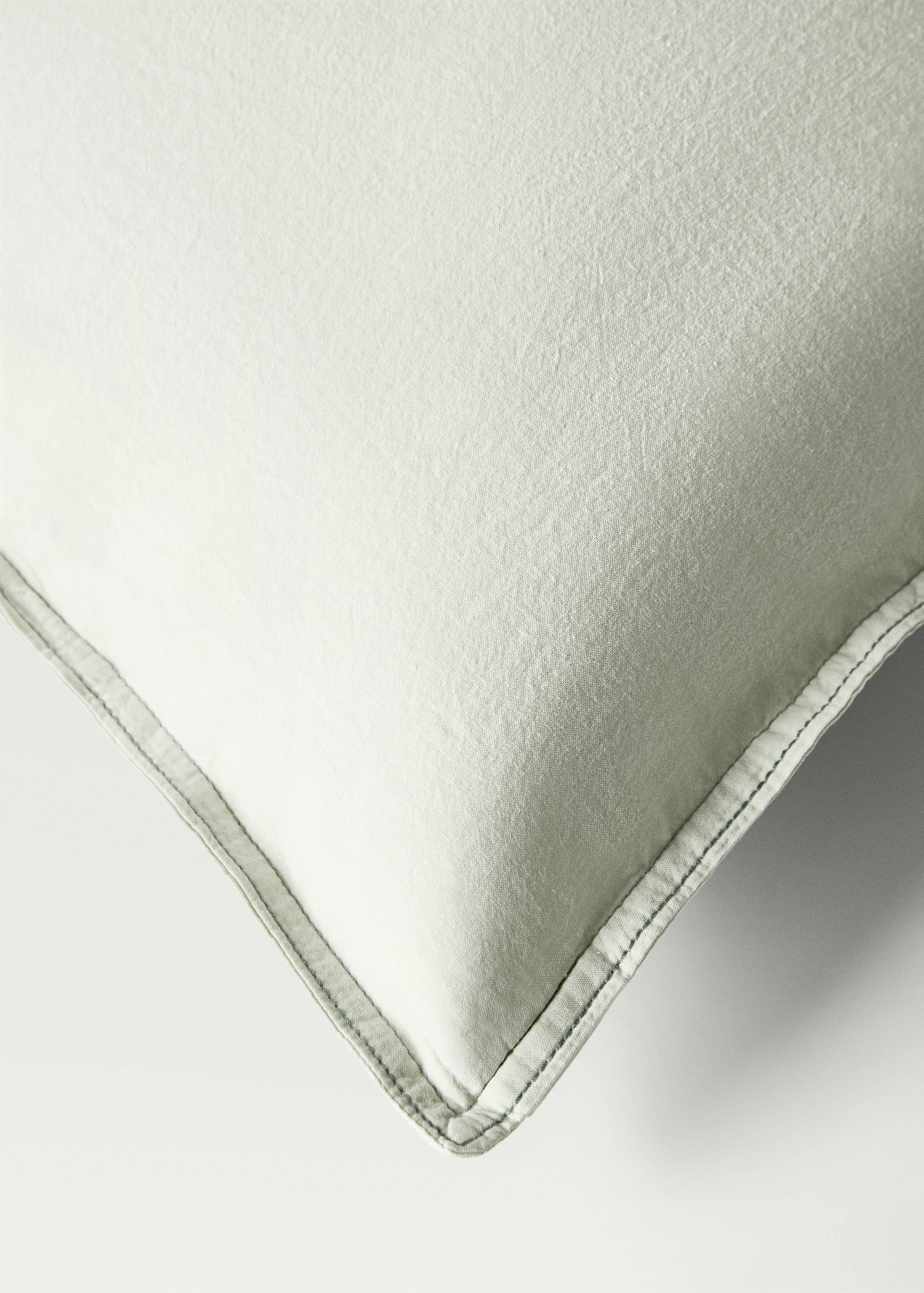 Dubbel doorgestikt dekbedovertrek van gewassen katoen voor kinderbed 90 cm - Detail van het artikel 3