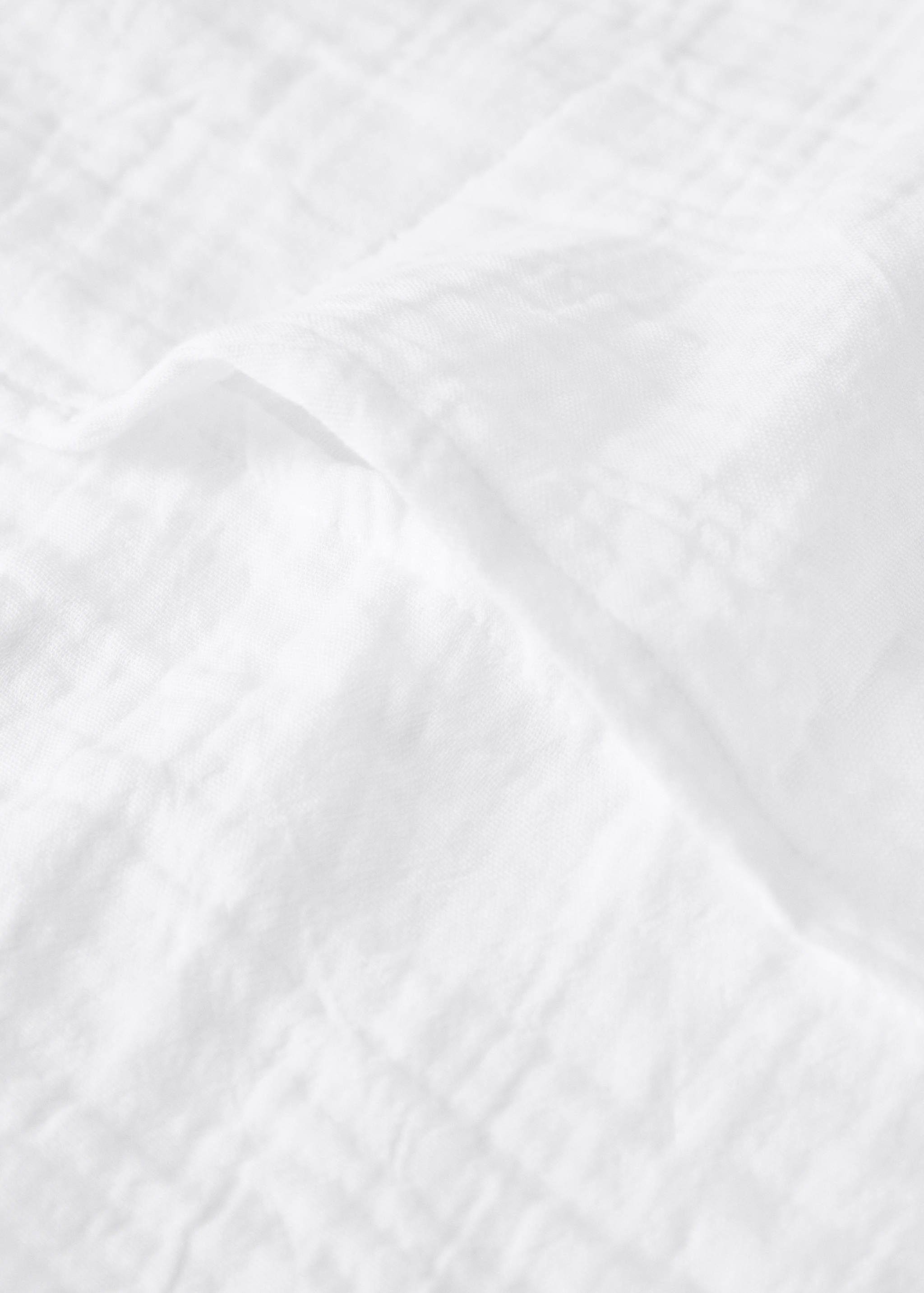 Chiffon cotton duvet cover with contrast piping for cot - Details of the article 2