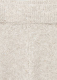 Straight knitted trousers — Beige 7