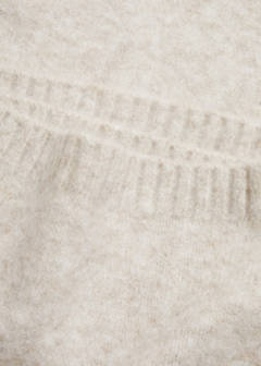 Straight knitted trousers — Beige 8