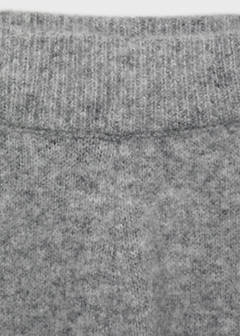 Straight knitted trousers — Grey 5