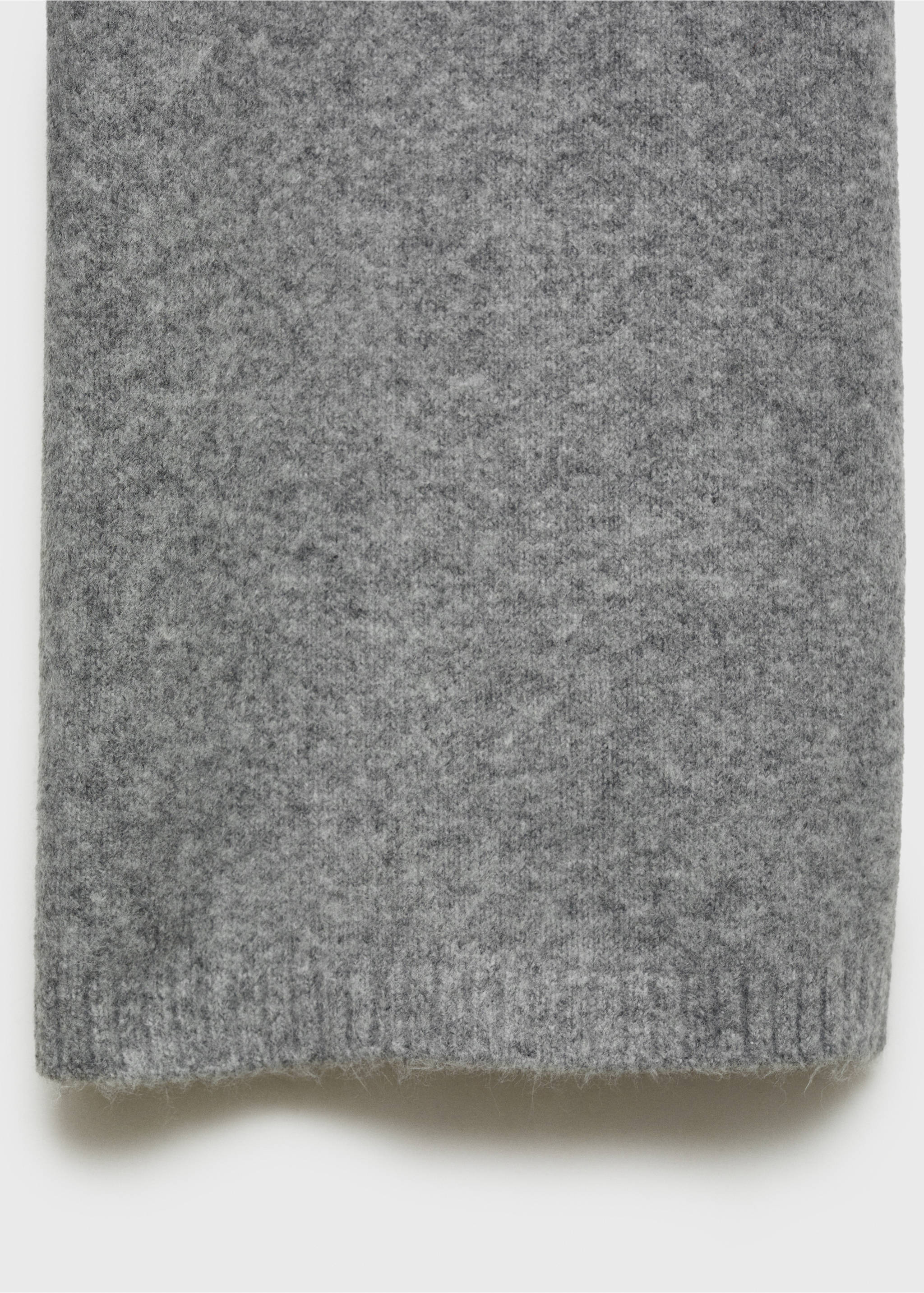 Long knitted trousers - Details of the article 0, Grey. Ref: 27192933-00.