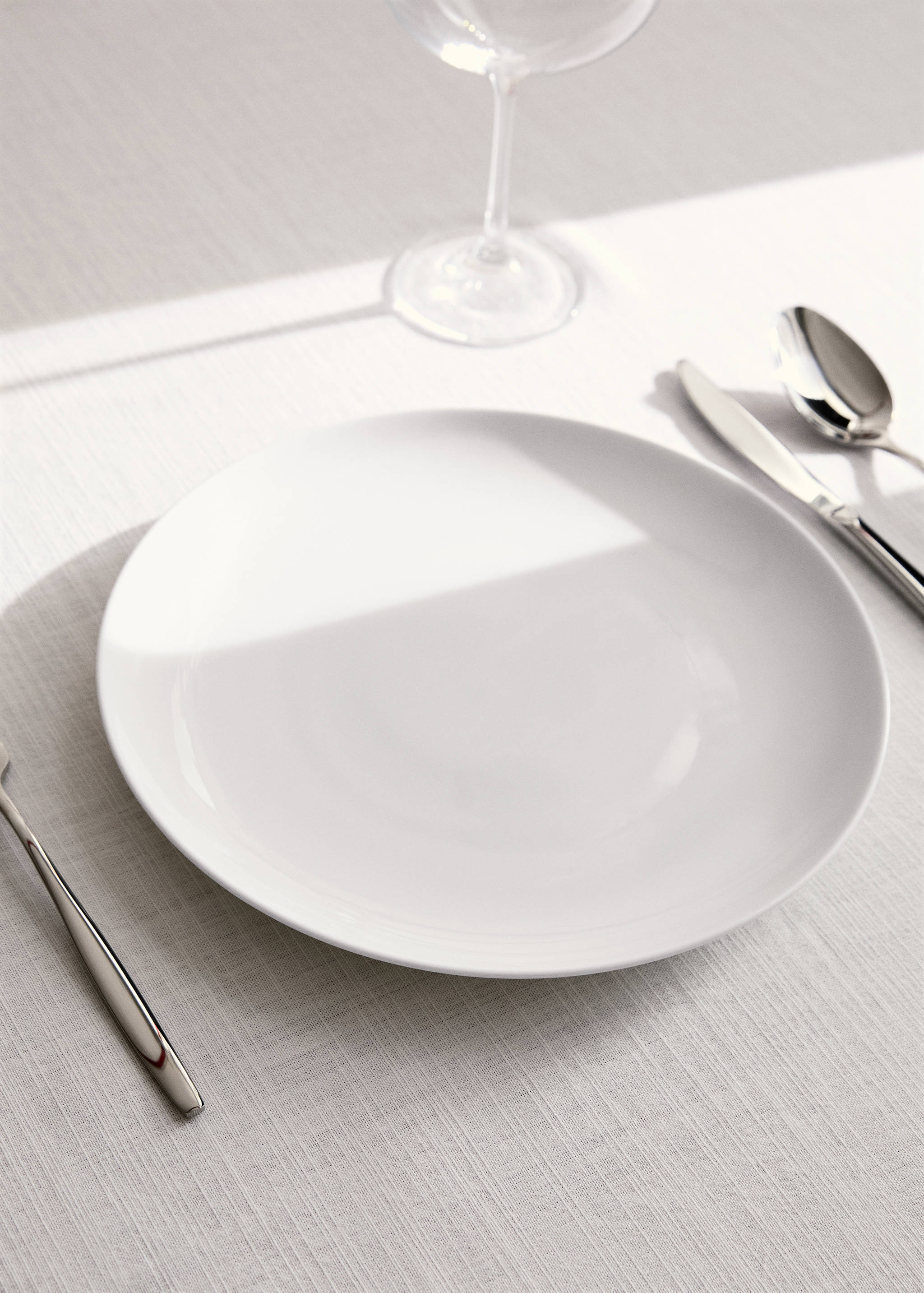 Bone china flat plate - General plane