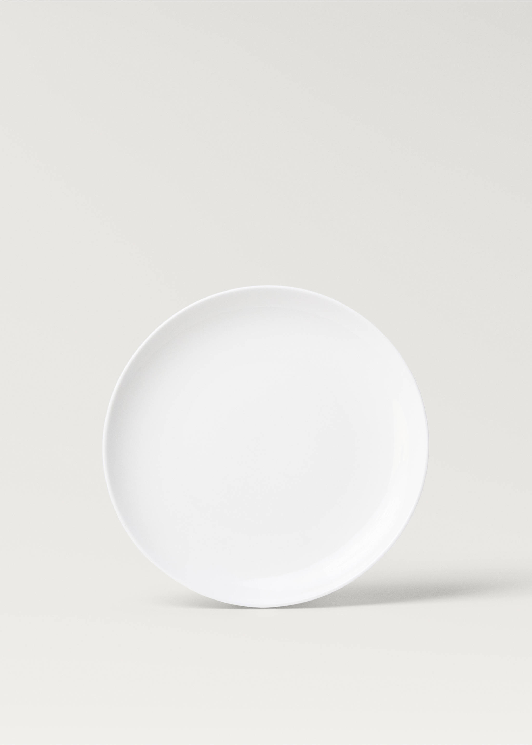 Bone china flat plate - Article without model, Off White. Ref: 27192935-00.