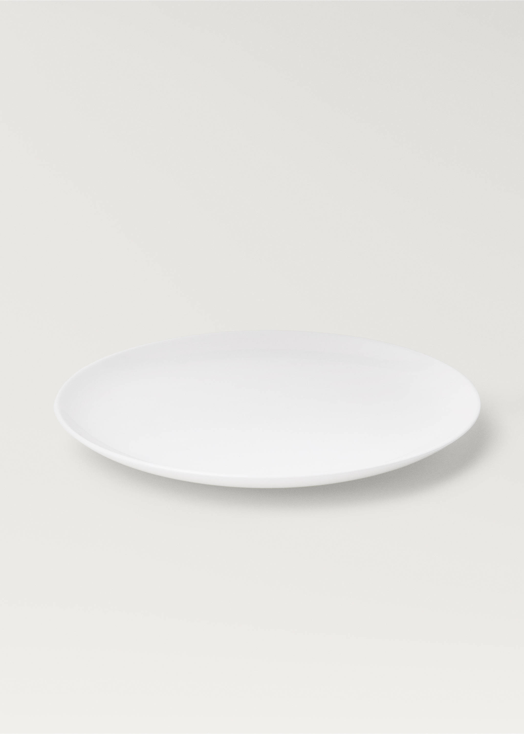 Bone china flat plate - Details of the article 1, Off White. Ref: 27192935-00.