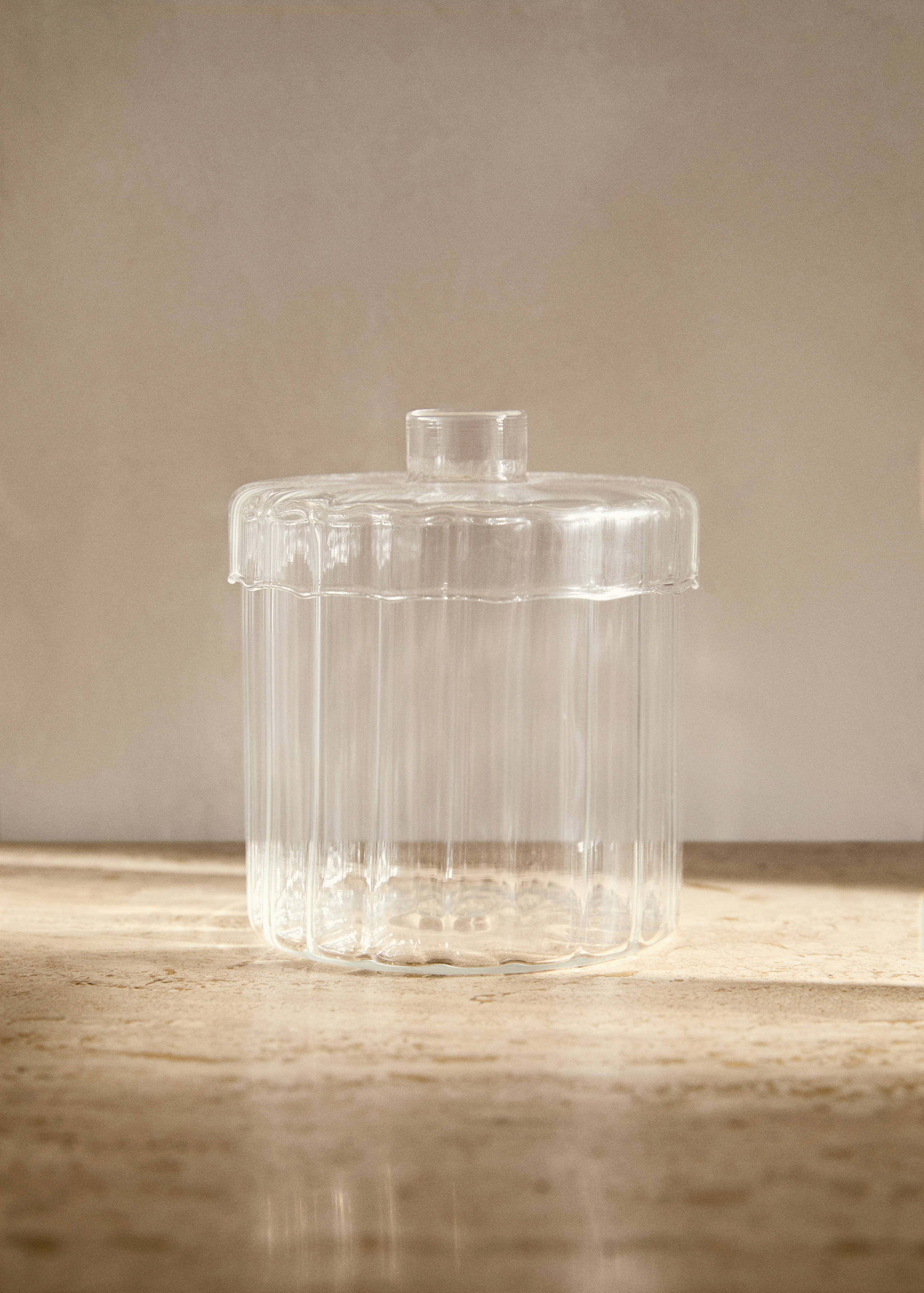 Borosilicate bathroom jar - General plane