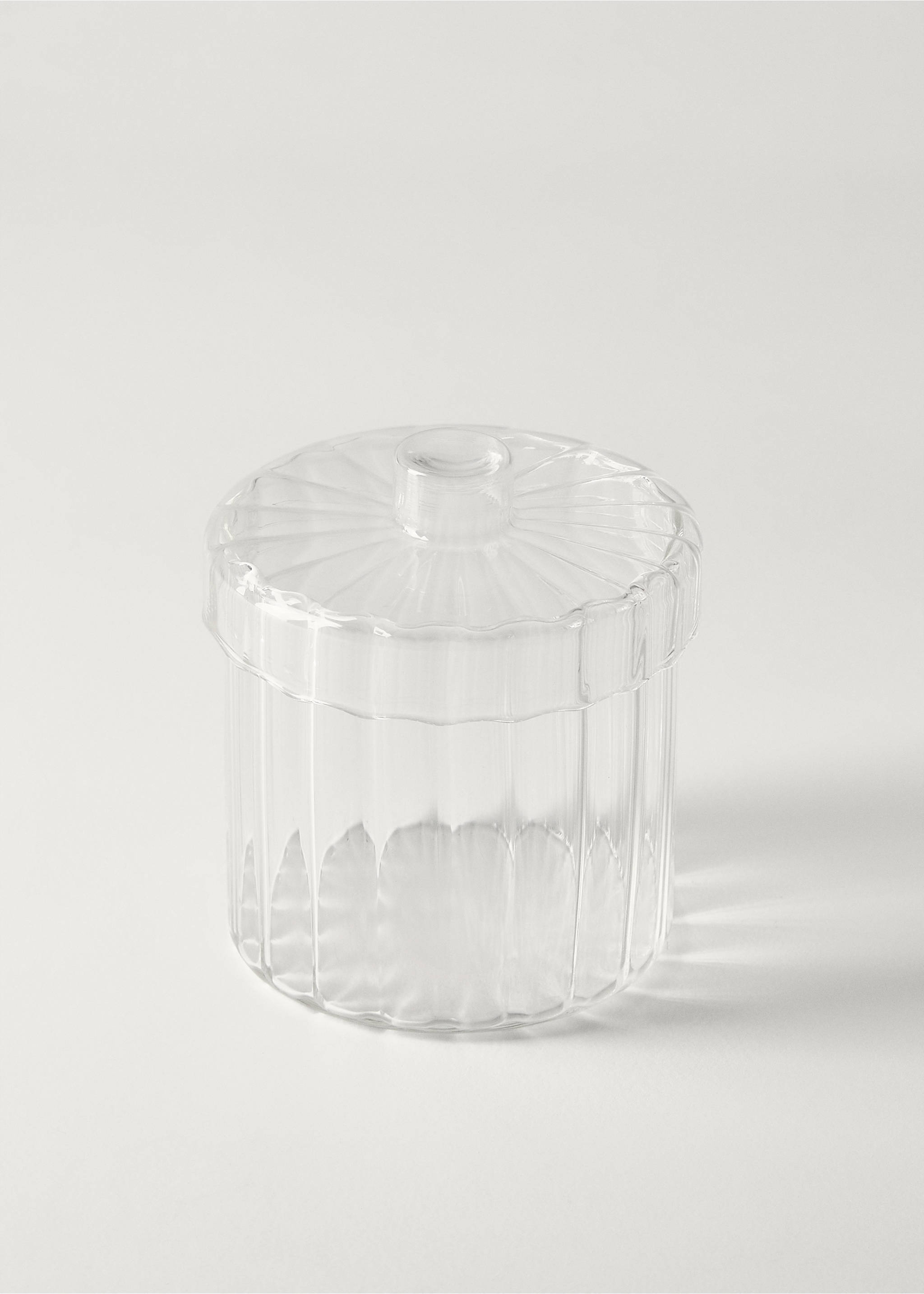 Borosilicate bathroom jar - Details of the article 1, Ice Grey. Ref: 27192938-00.