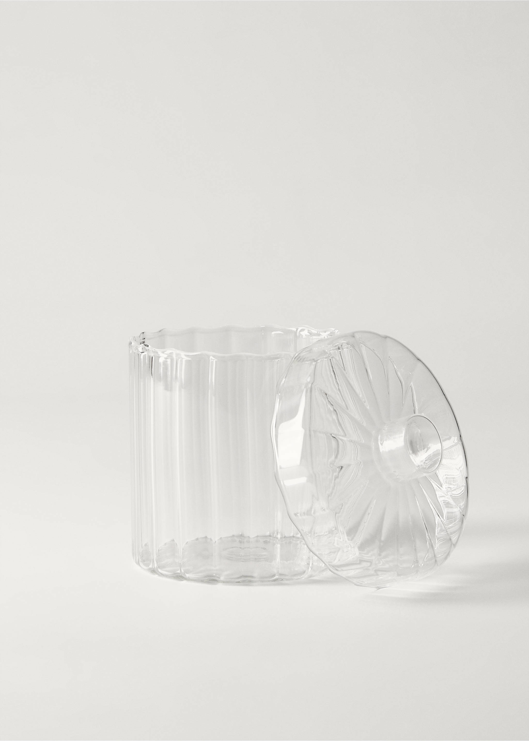 Borosilicate bathroom jar - Details of the article 2, Ice Grey. Ref: 27192938-00.