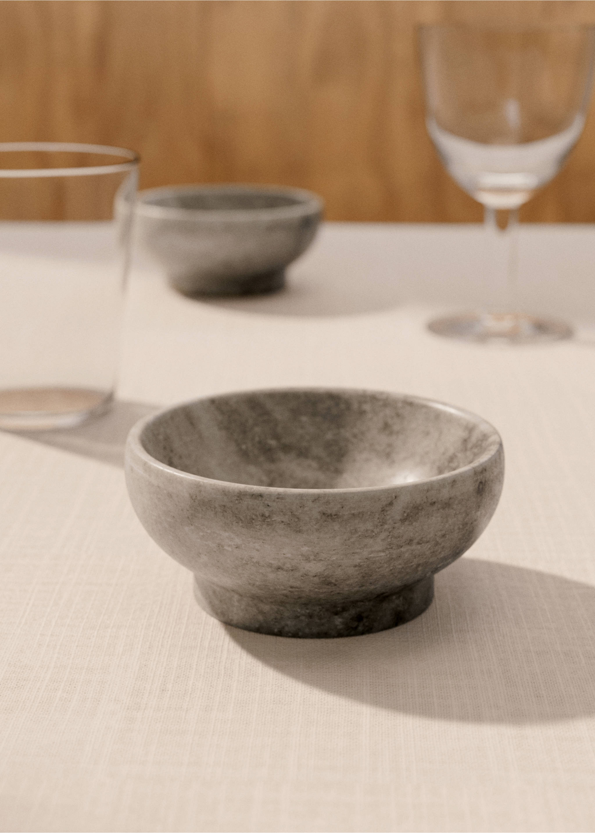 Medium marble bowl - General plane, Sand. Ref: 27193346-00.