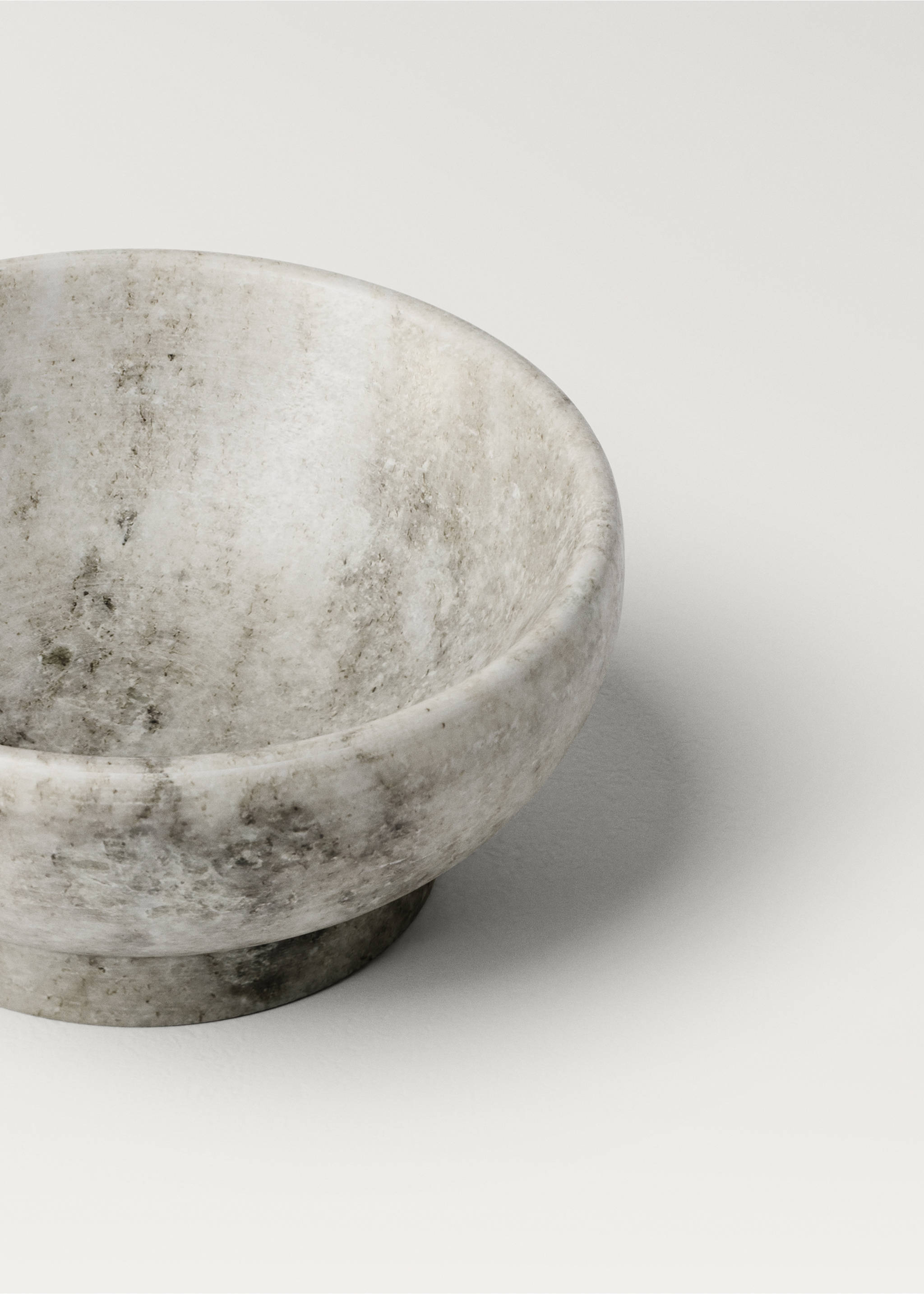 Medium marble bowl - Details of the article 1, Sand. Ref: 27193346-00.