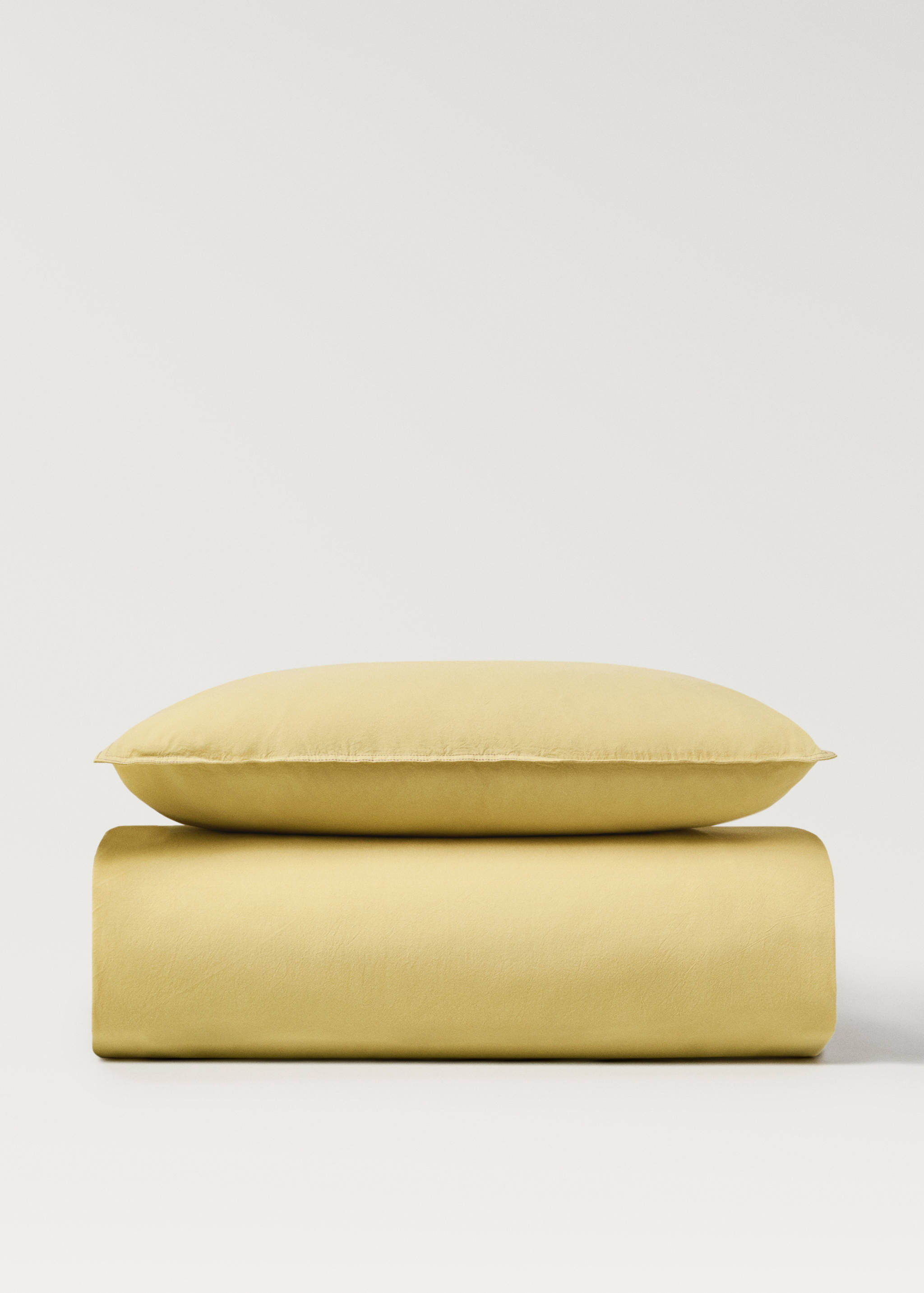 Children’s washed cotton double-stitched duvet cover for crib - Article without model