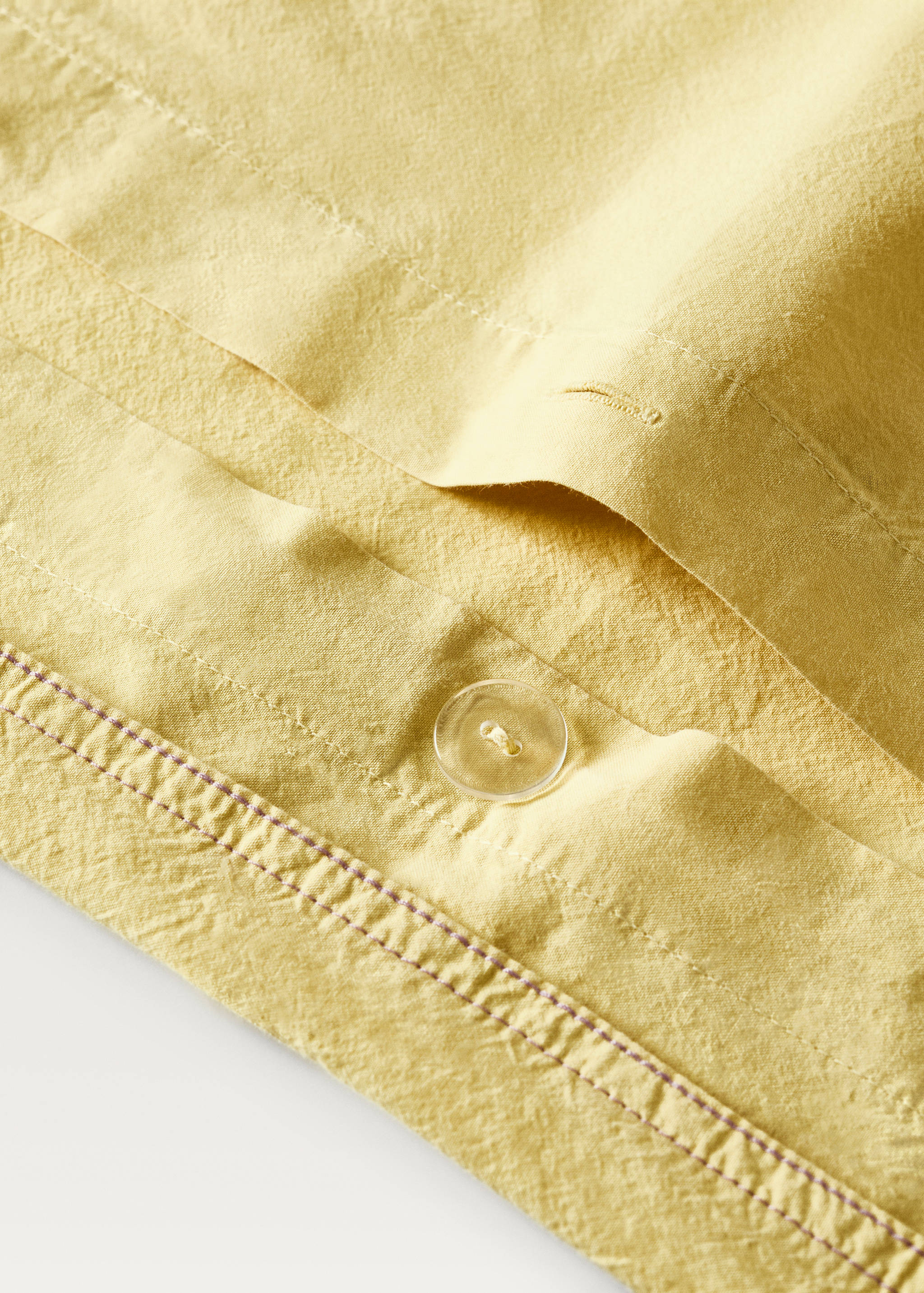 Children’s washed cotton double-stitched duvet cover for crib - Details of the article 3