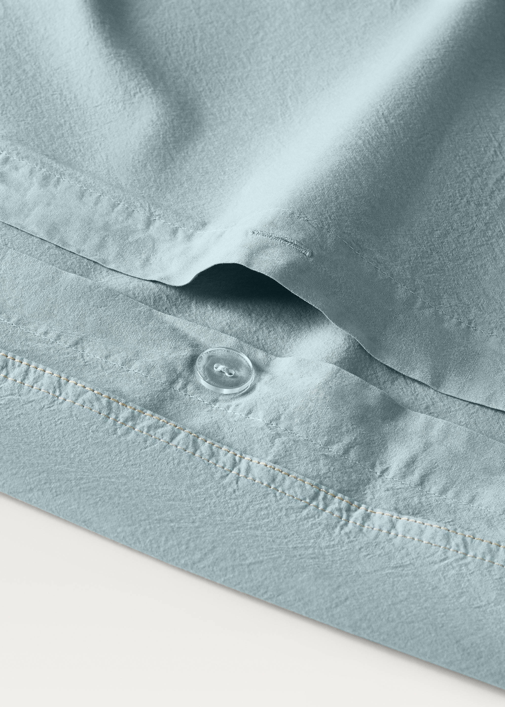 Påslakan för spjälsäng i tvättad bomull med dubbelsöm - Detaljer om artikeln 1