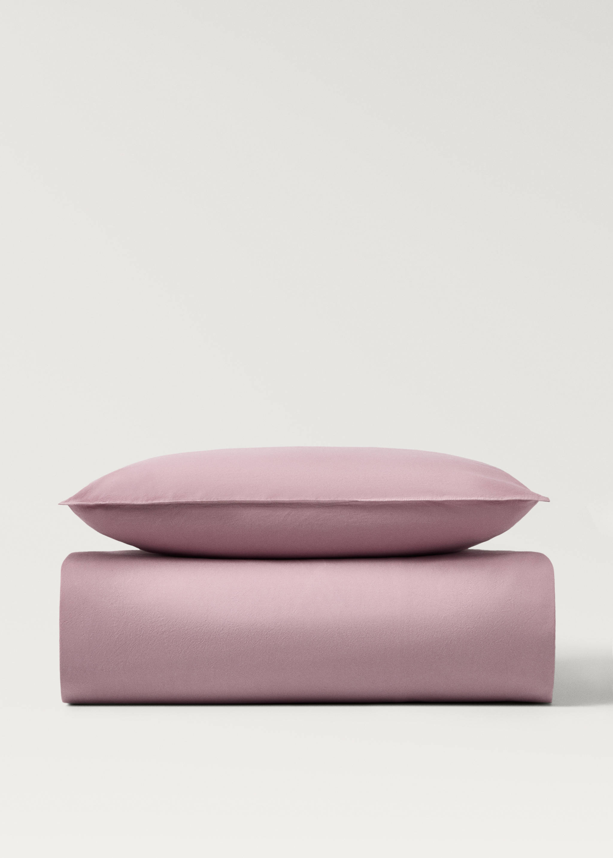 Children’s washed cotton double-stitched duvet cover for cot - Article without model