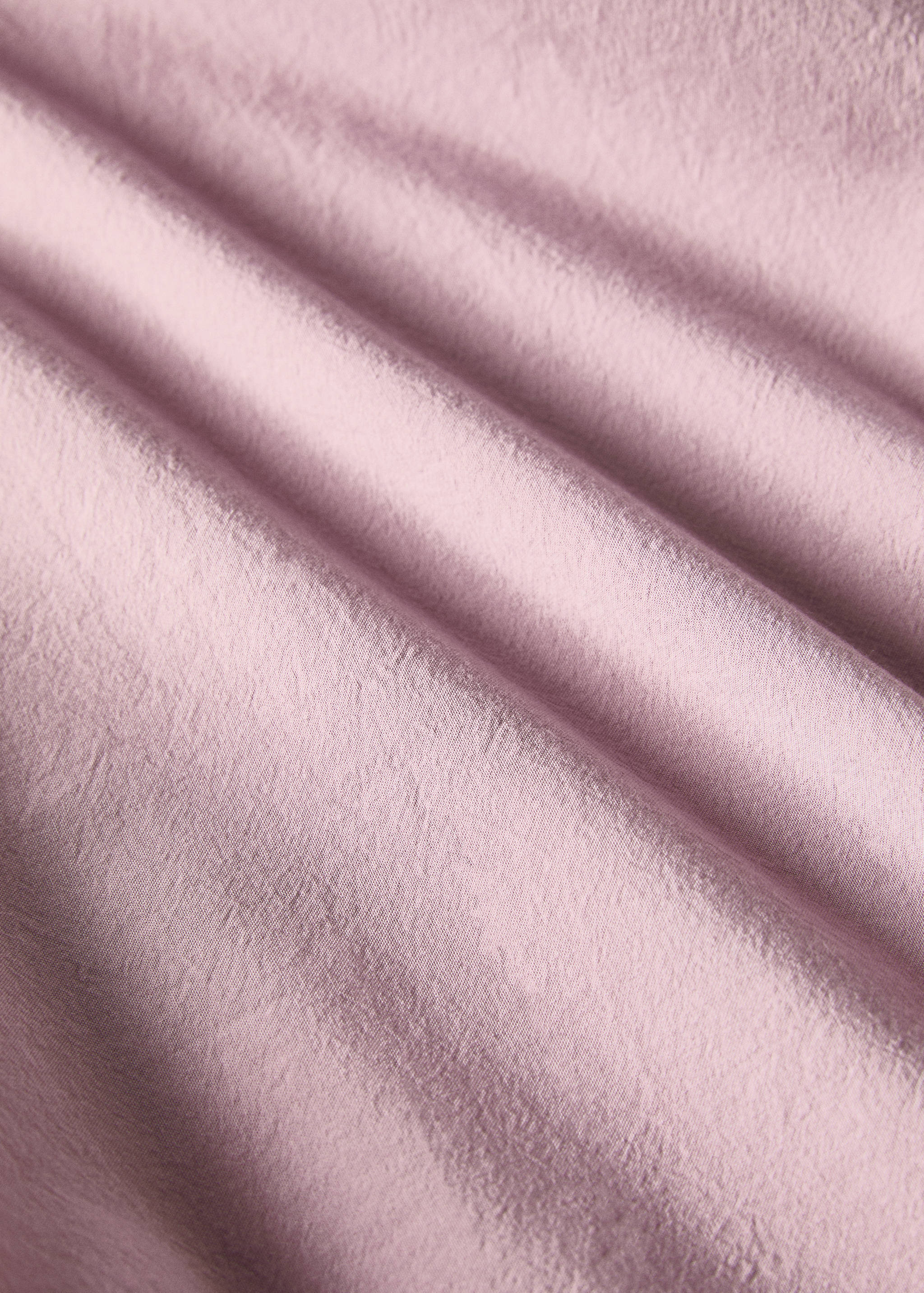 Washed cotton double-stitched top sheet for cot - Details of the article 2