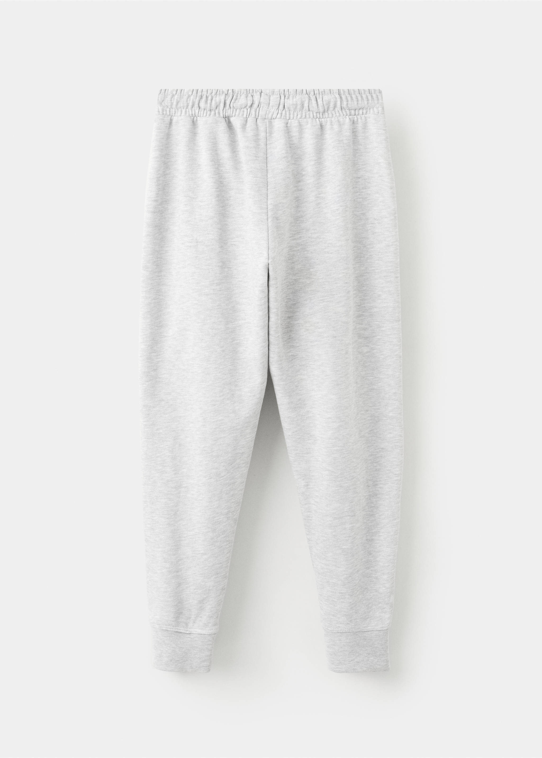 Drawstring jogger trousers - Reverse of the article, Medium Heather Grey. Ref: 27891252-00.