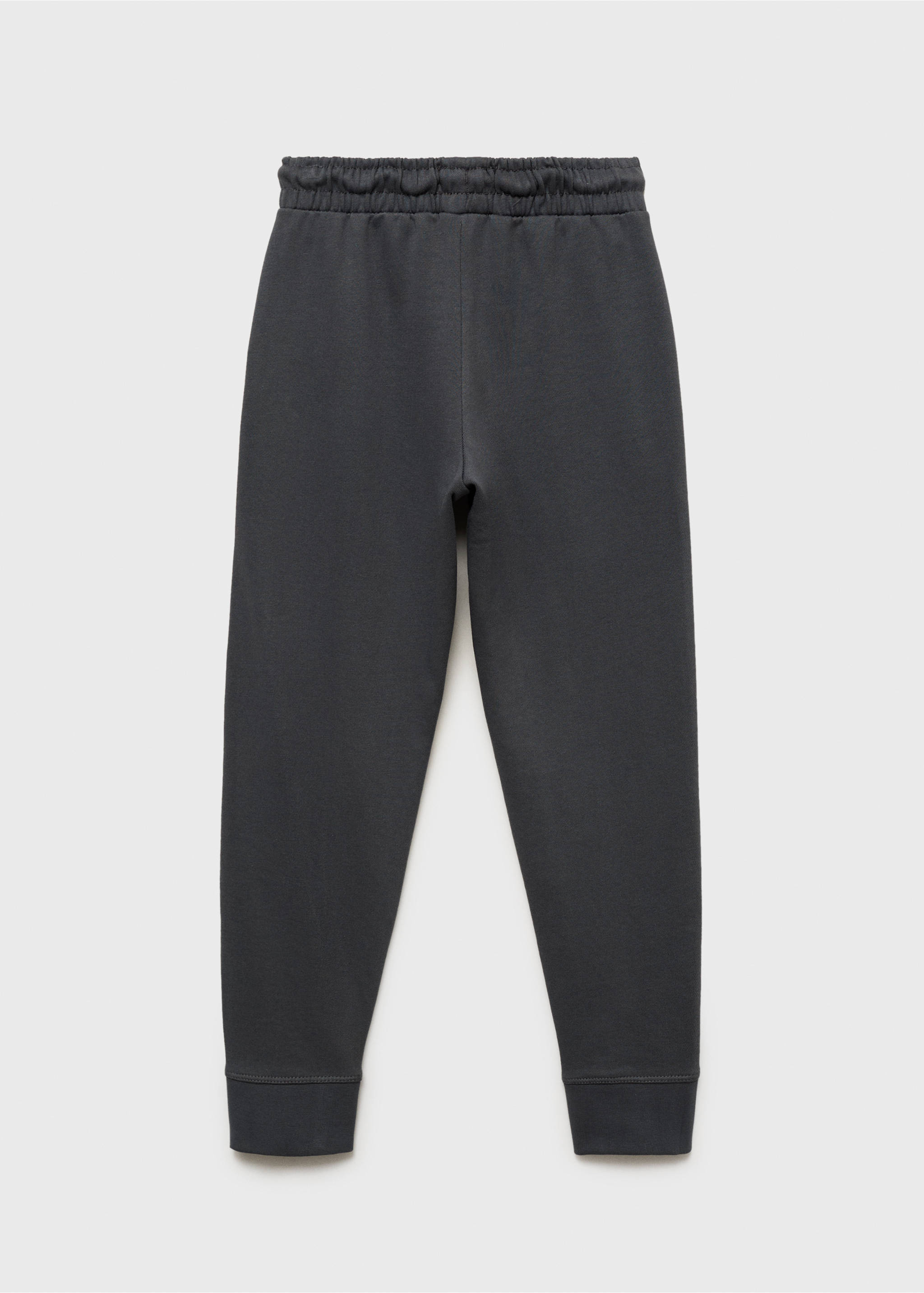 Drawstring jogger trousers - Reverse of the article, Charcoal. Ref: 27891252-00.