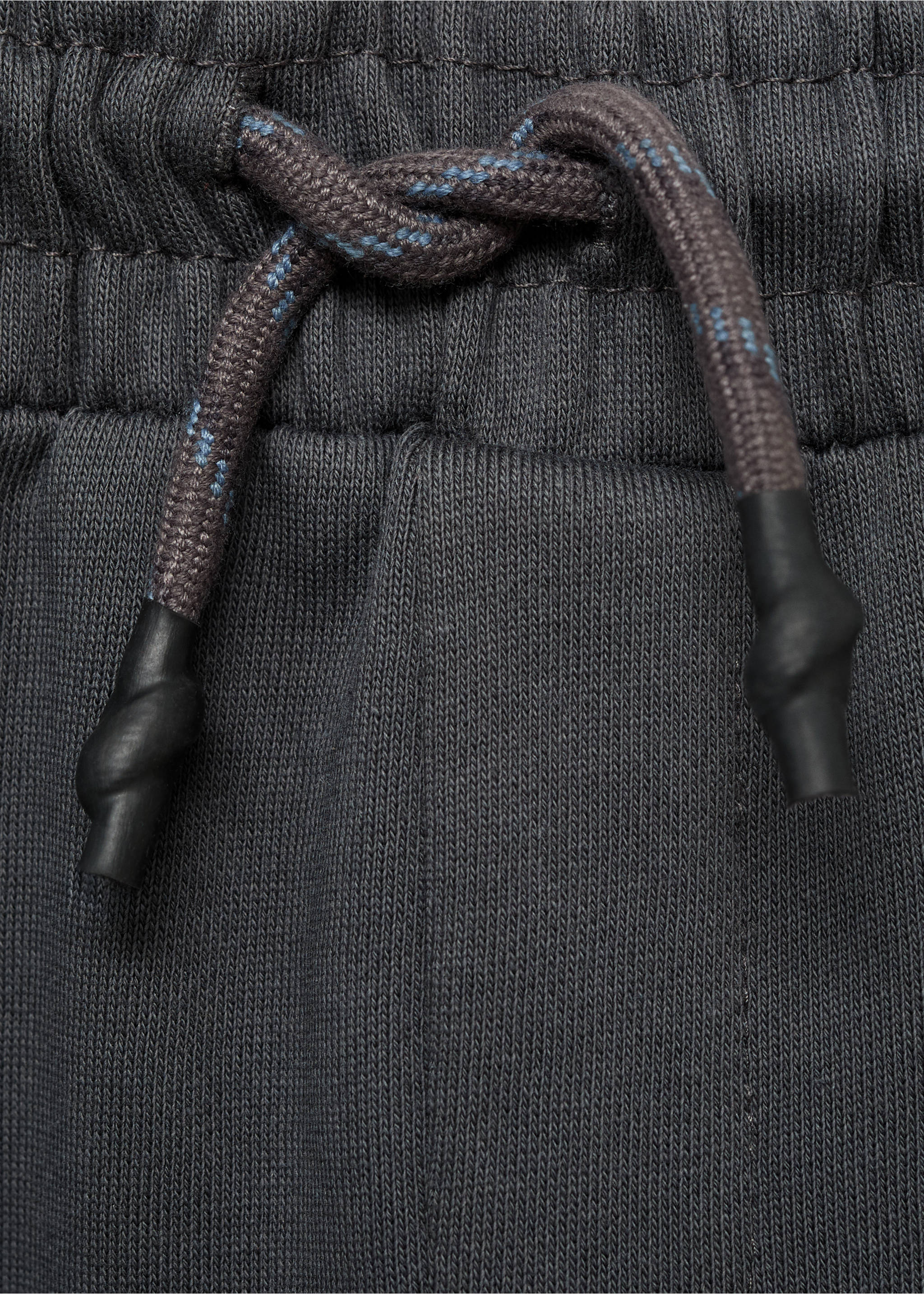 Drawstring jogger trousers - Details of the article 8, Charcoal. Ref: 27891252-00.