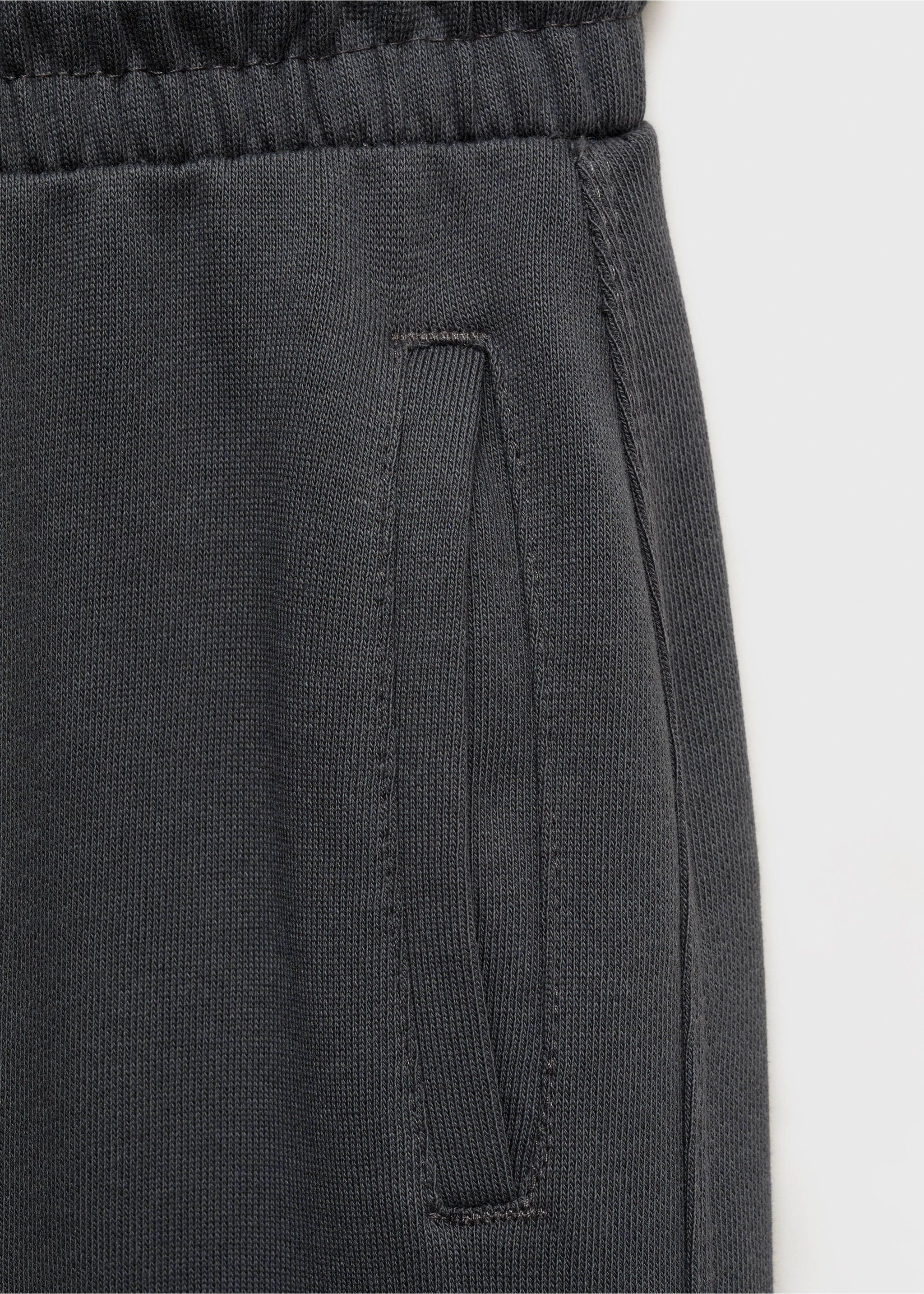 Drawstring jogger trousers - Details of the article 0, Charcoal. Ref: 27891252-00.