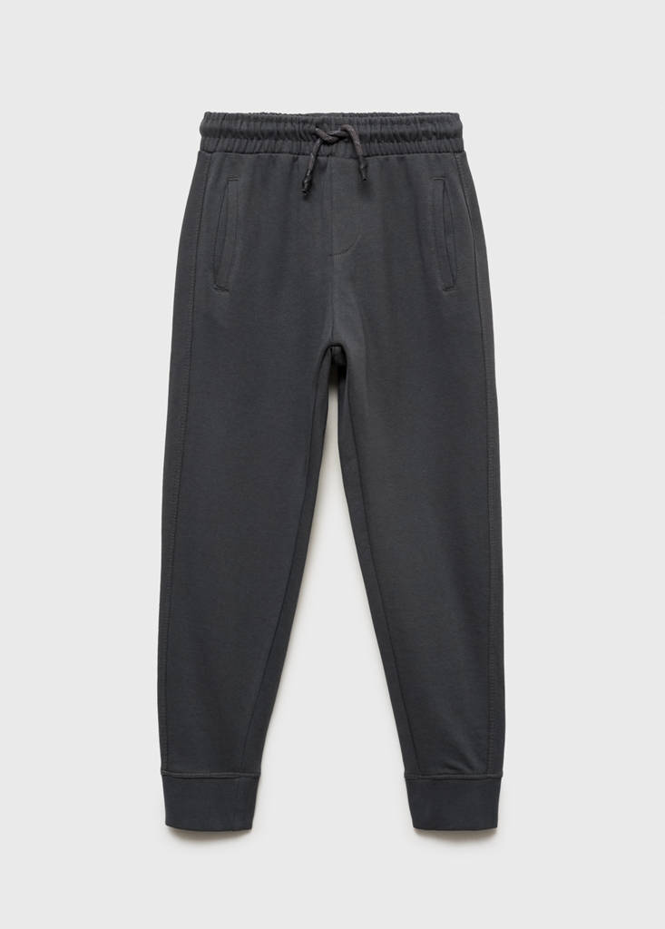 MANGO KIDS - Pantalon de jogging cordon gris anthracite - 6 - Garçon