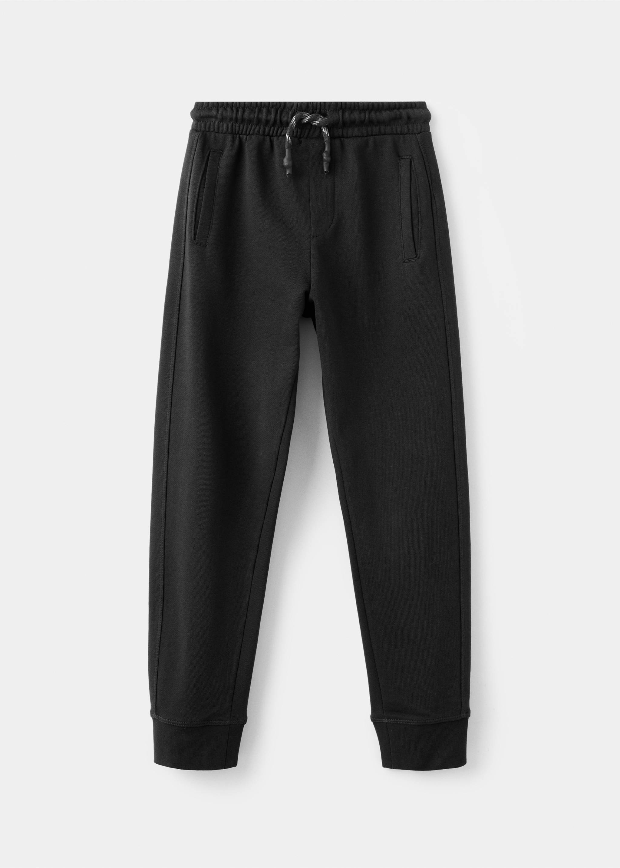 Drawstring jogger trousers - Article without model, Black. Ref: 27891252-00.