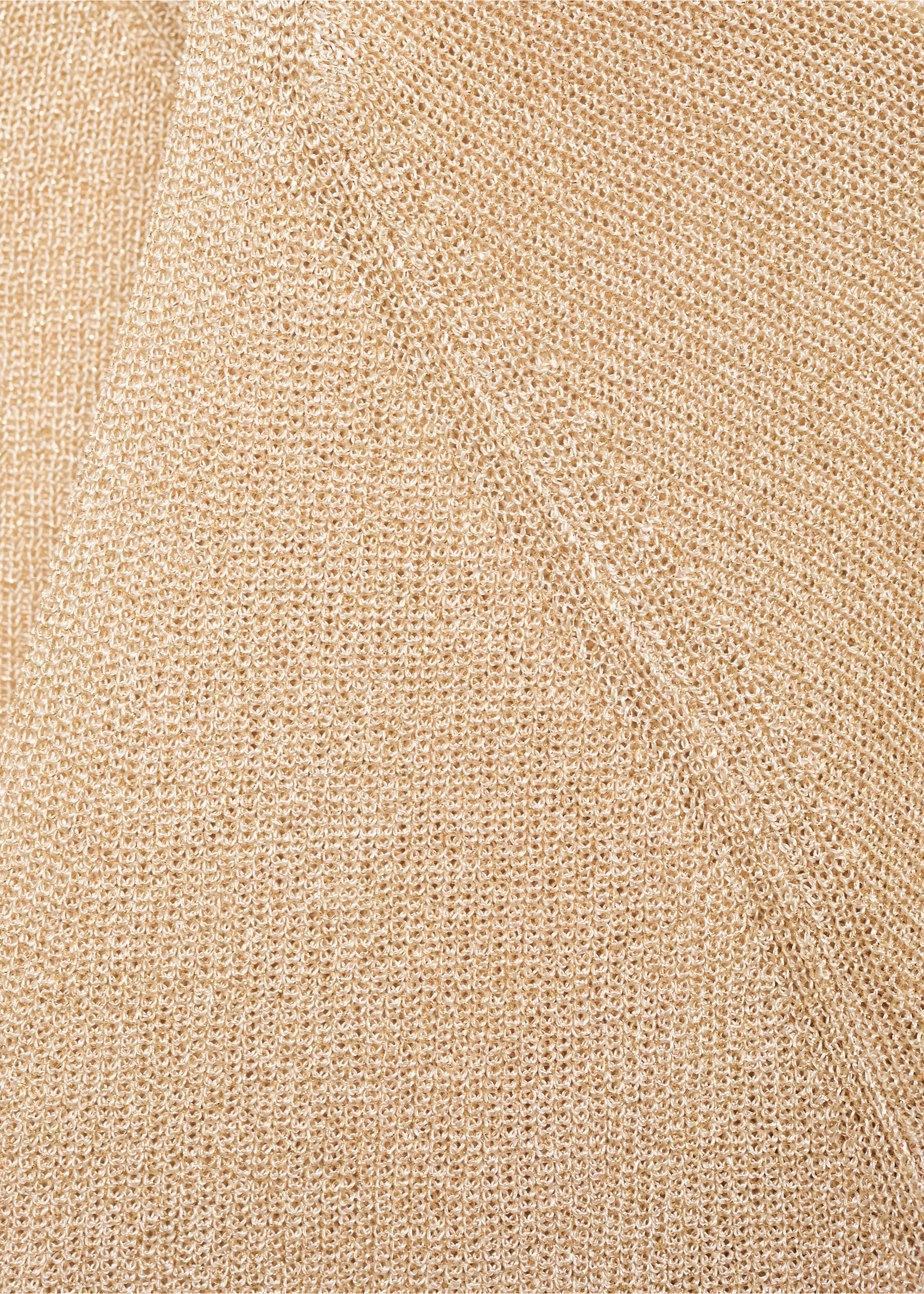 Pull-over Lurex col V - Détail de l'article 8, Or. Ref: 27911287-00.