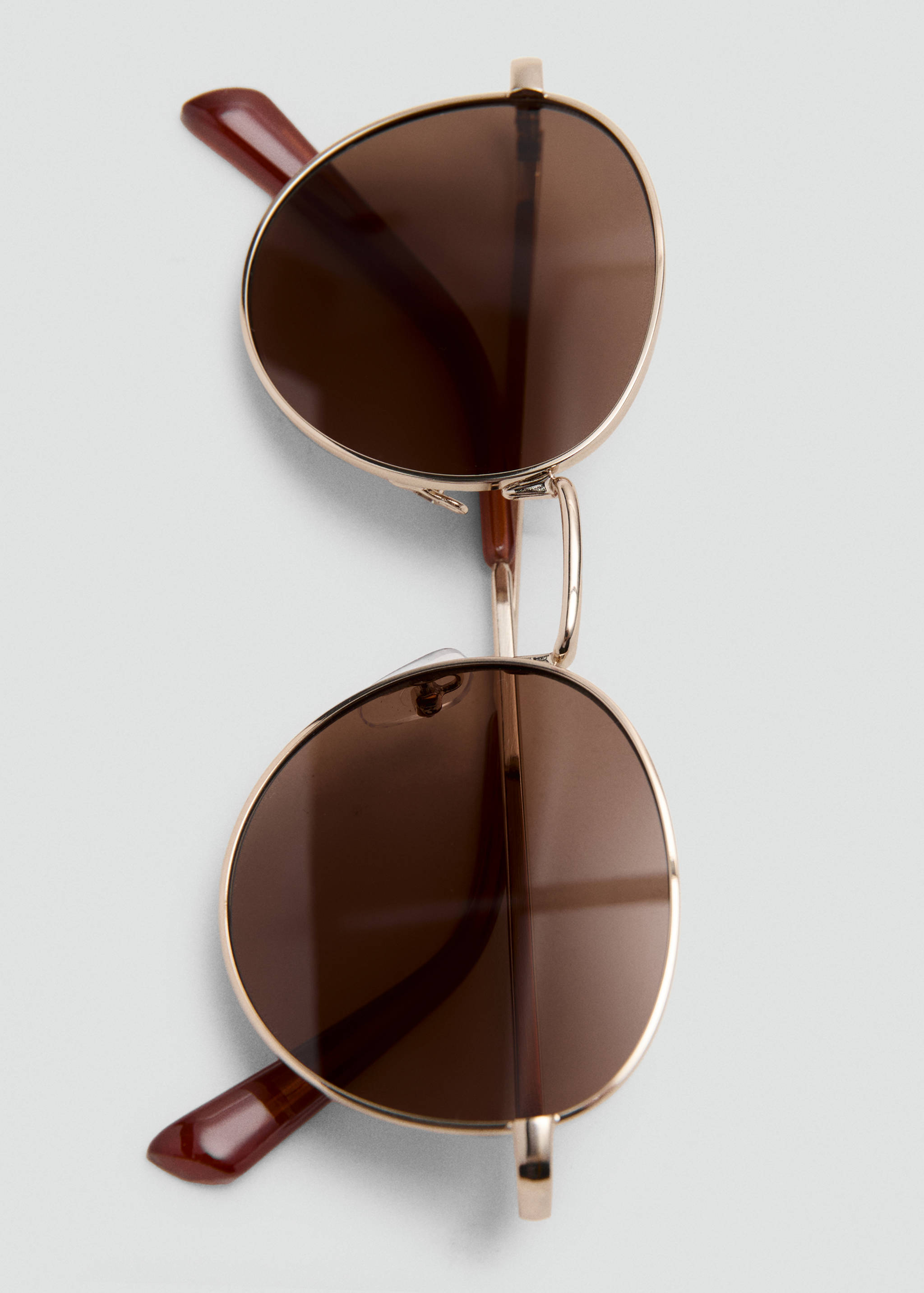 Round metal-frame sunglasses - Details of the article 2