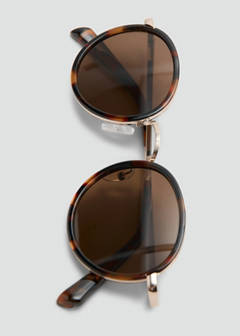 Round metal-frame sunglasses — Chocolate 4