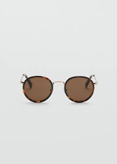 Round metal-frame sunglasses — Chocolate 1